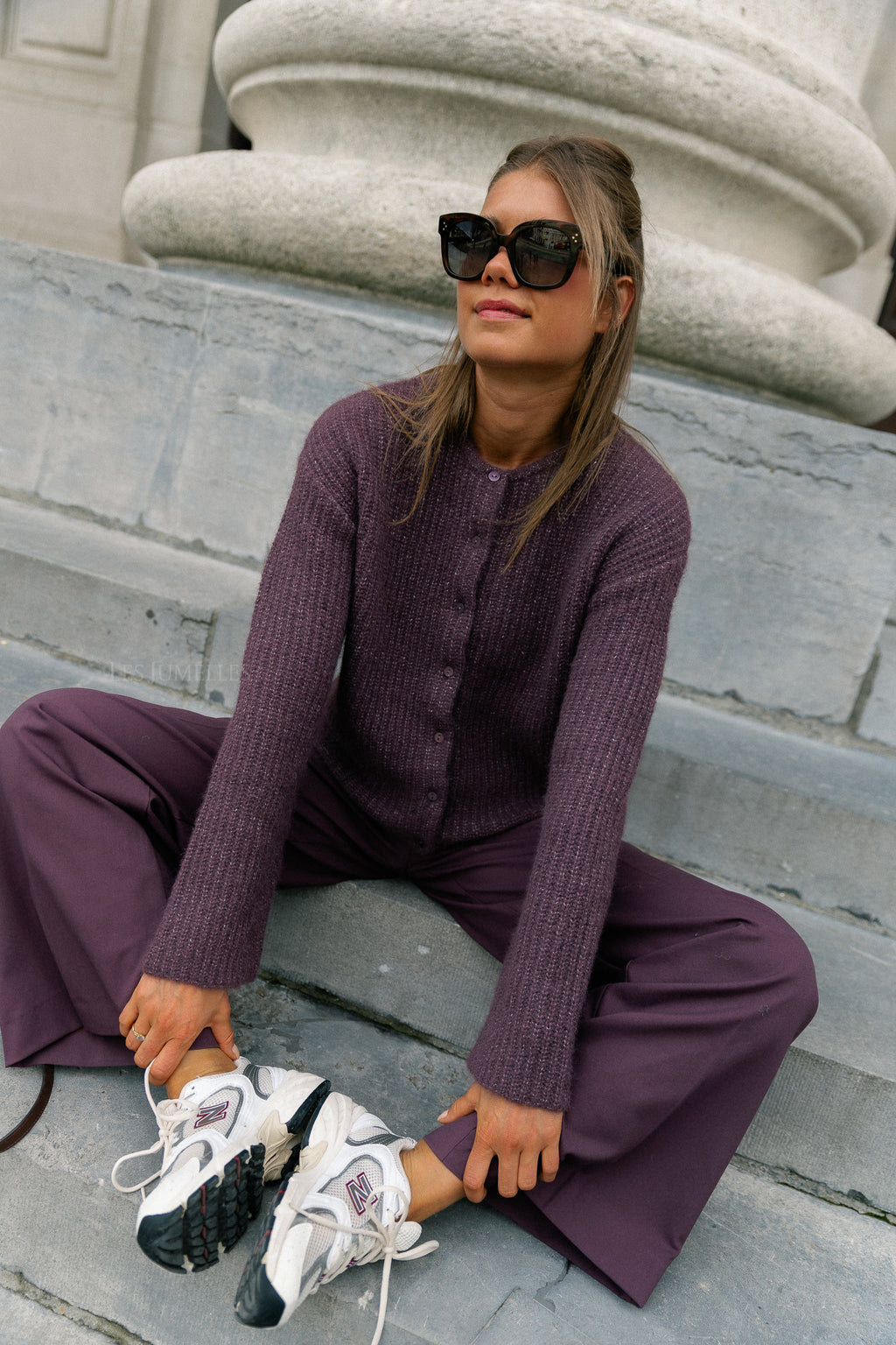 Iliana cardigan huckleberry