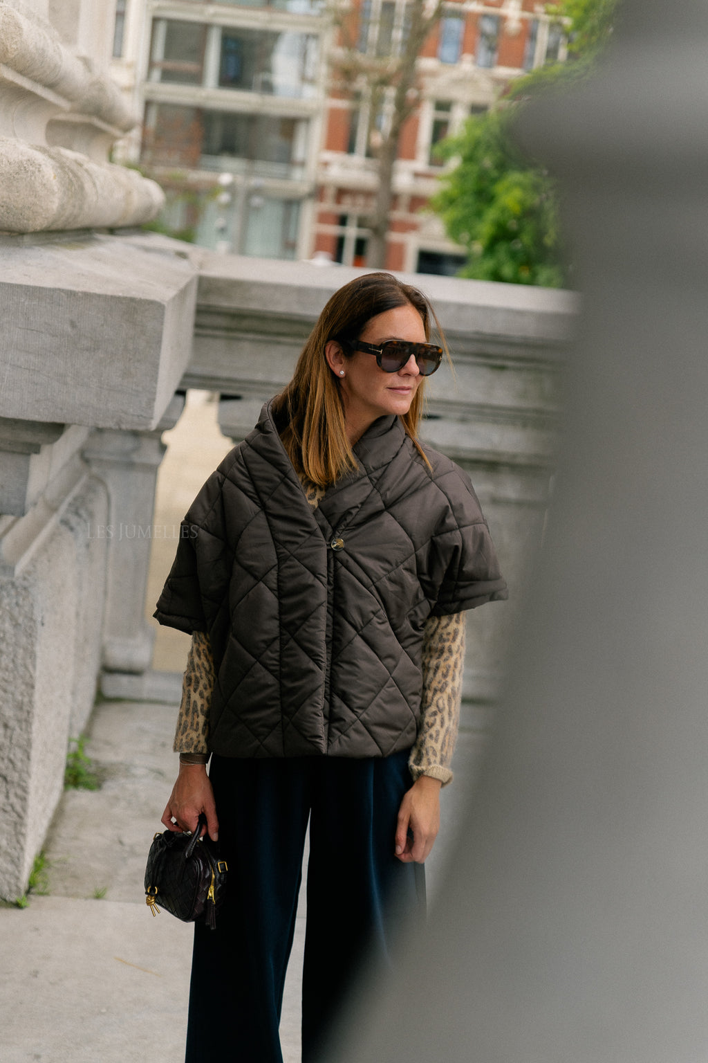 Naomy padded jacket dark brown