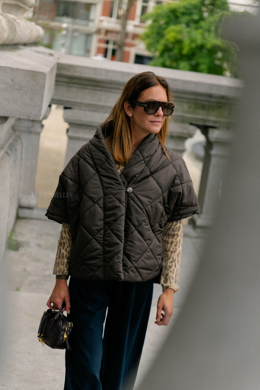 Naomy padded jacket dark brown