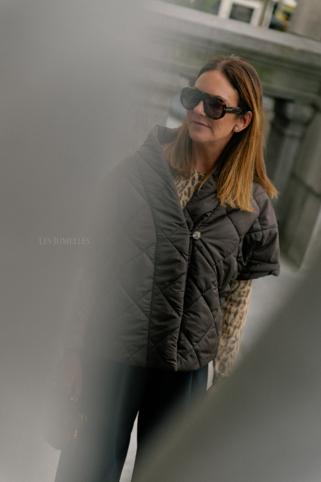 Naomy padded jacket dark brown