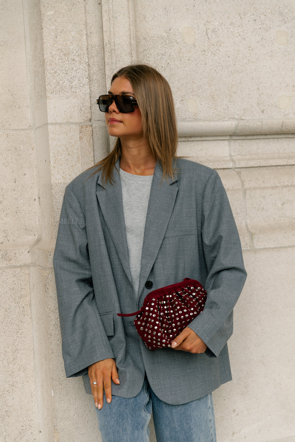 Arwen blazer grey melange