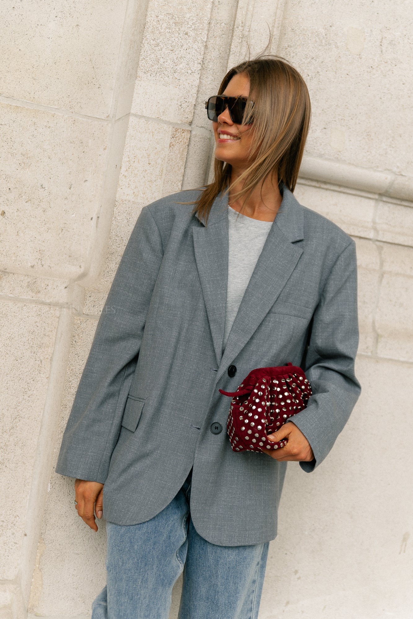 Arwen blazer grey melange