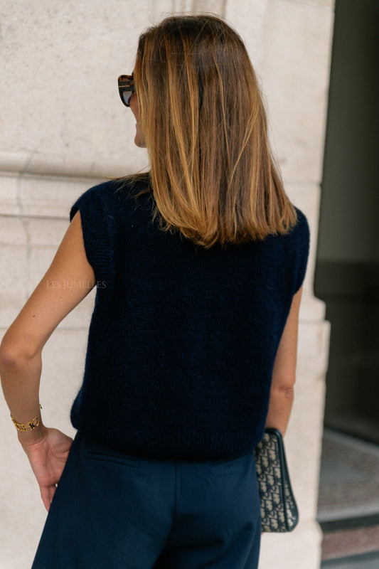 Les Jumelles Lynn SL cardigan navy