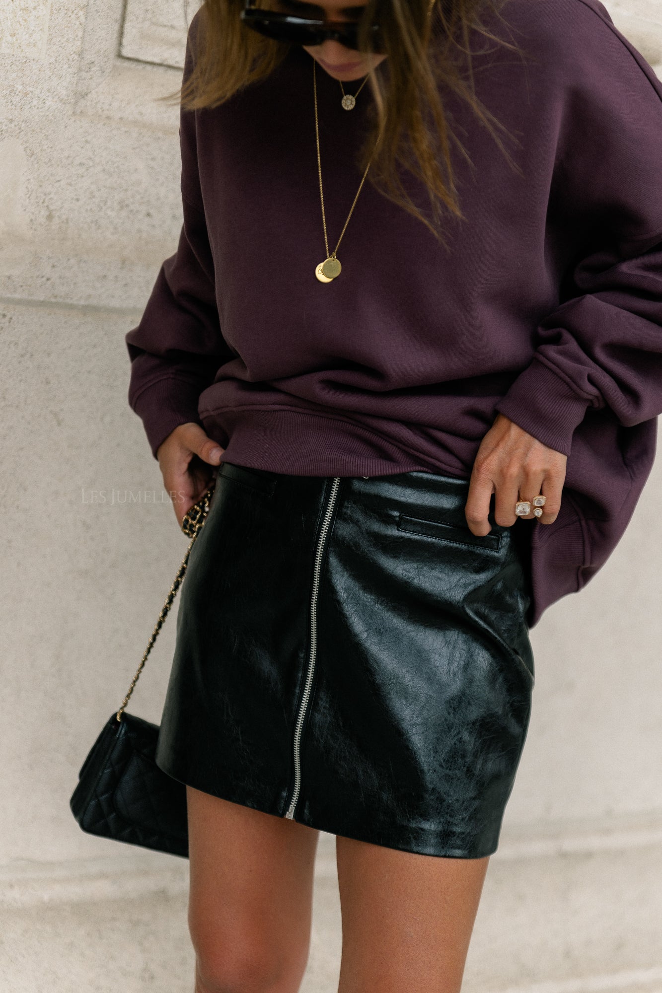 Qeena skirt black