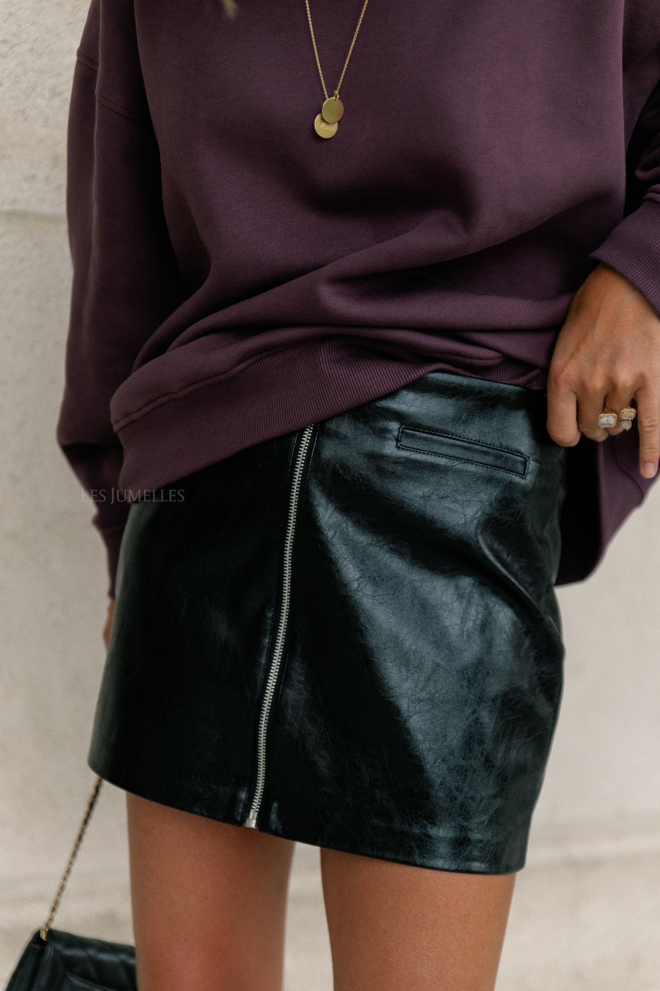 Qeena skirt black