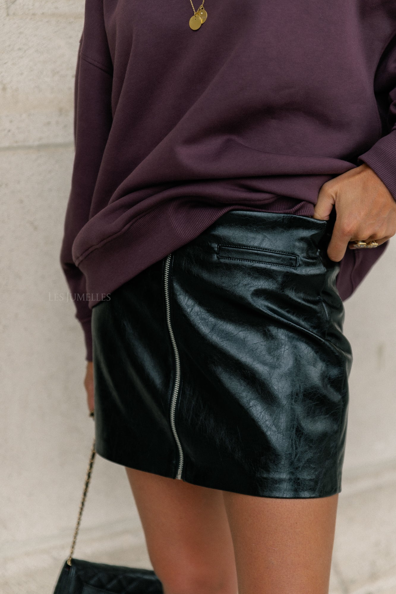 Qeena skirt black