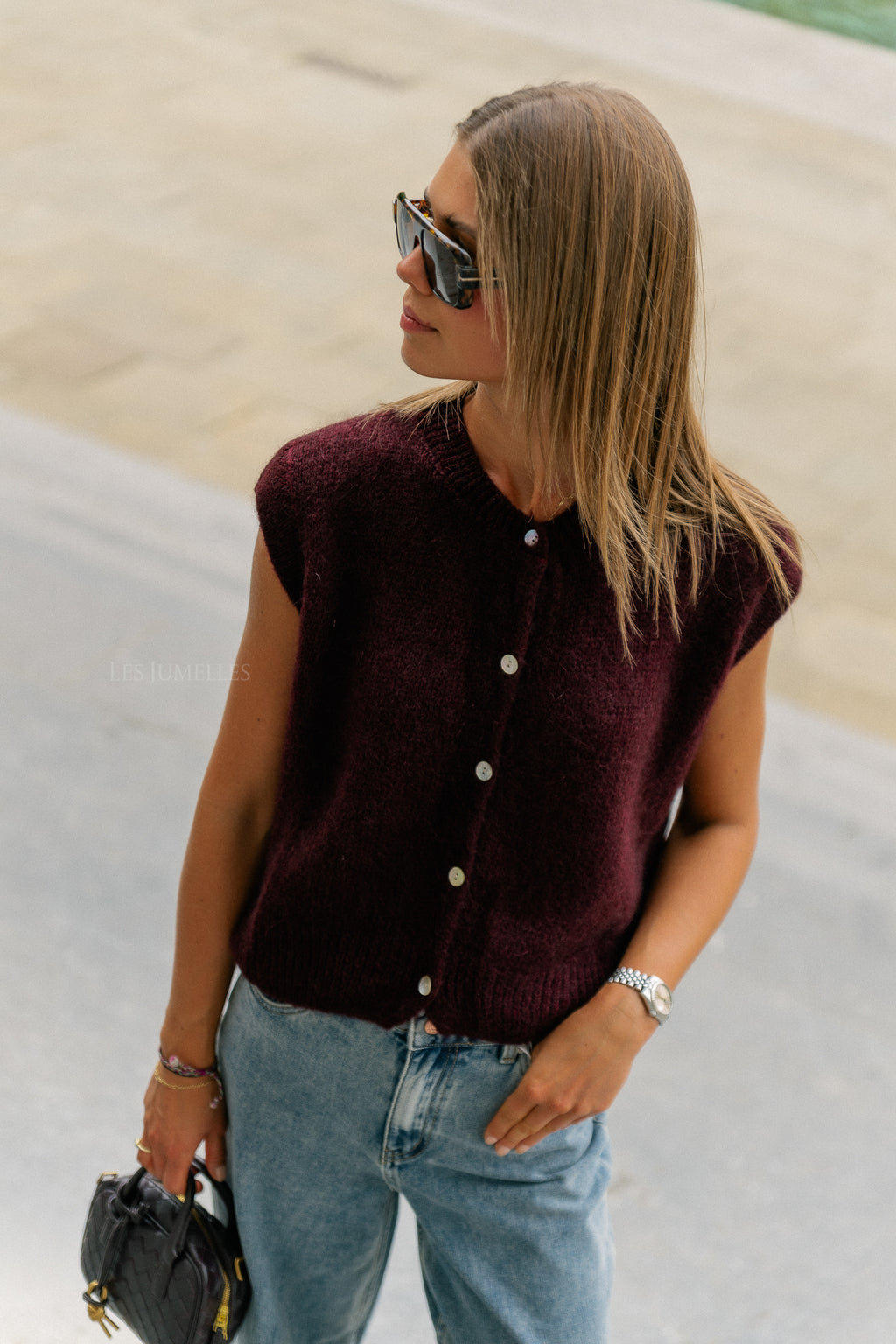 Lynn SL cardigan burgundy