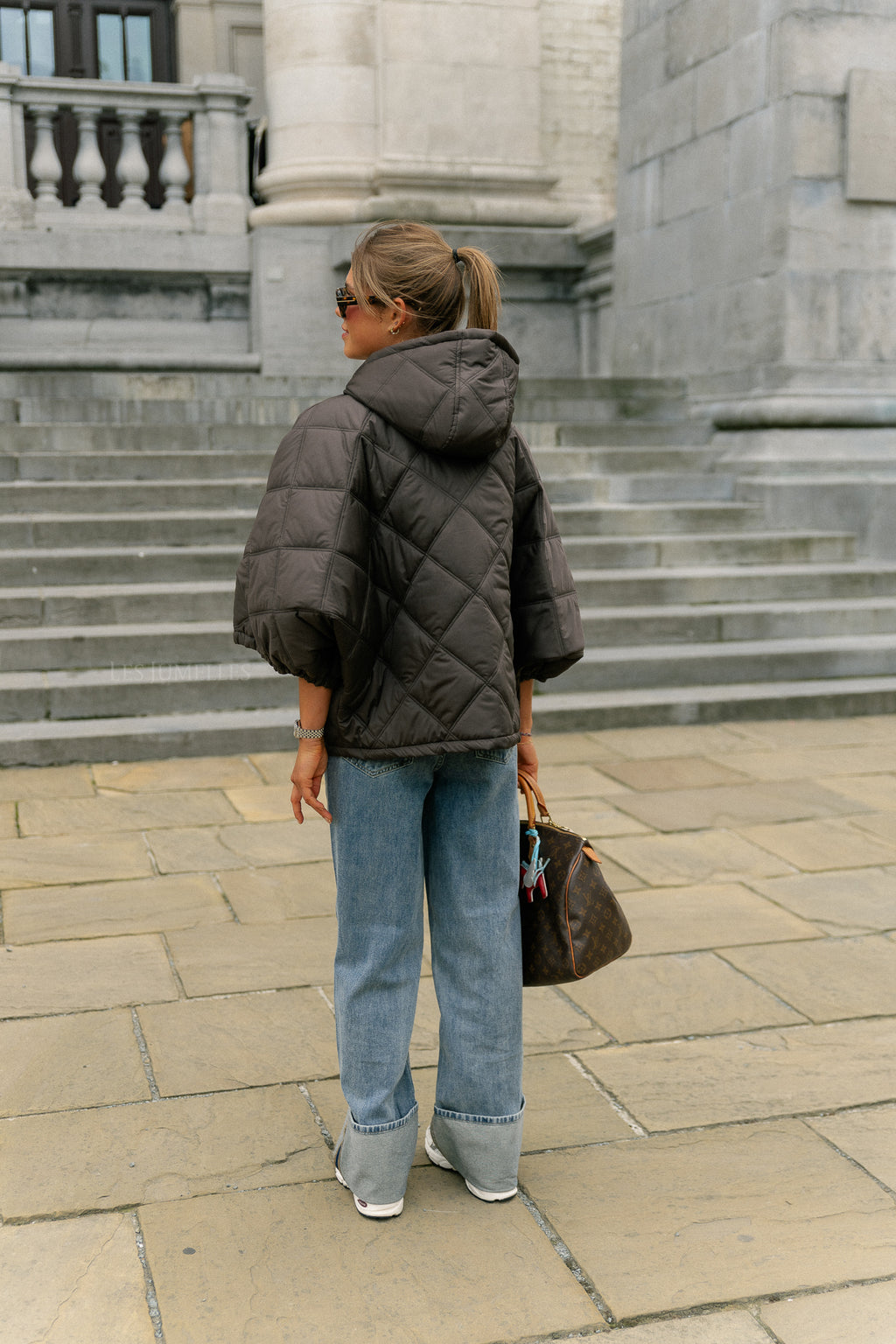 Sophie quilted jacket brown