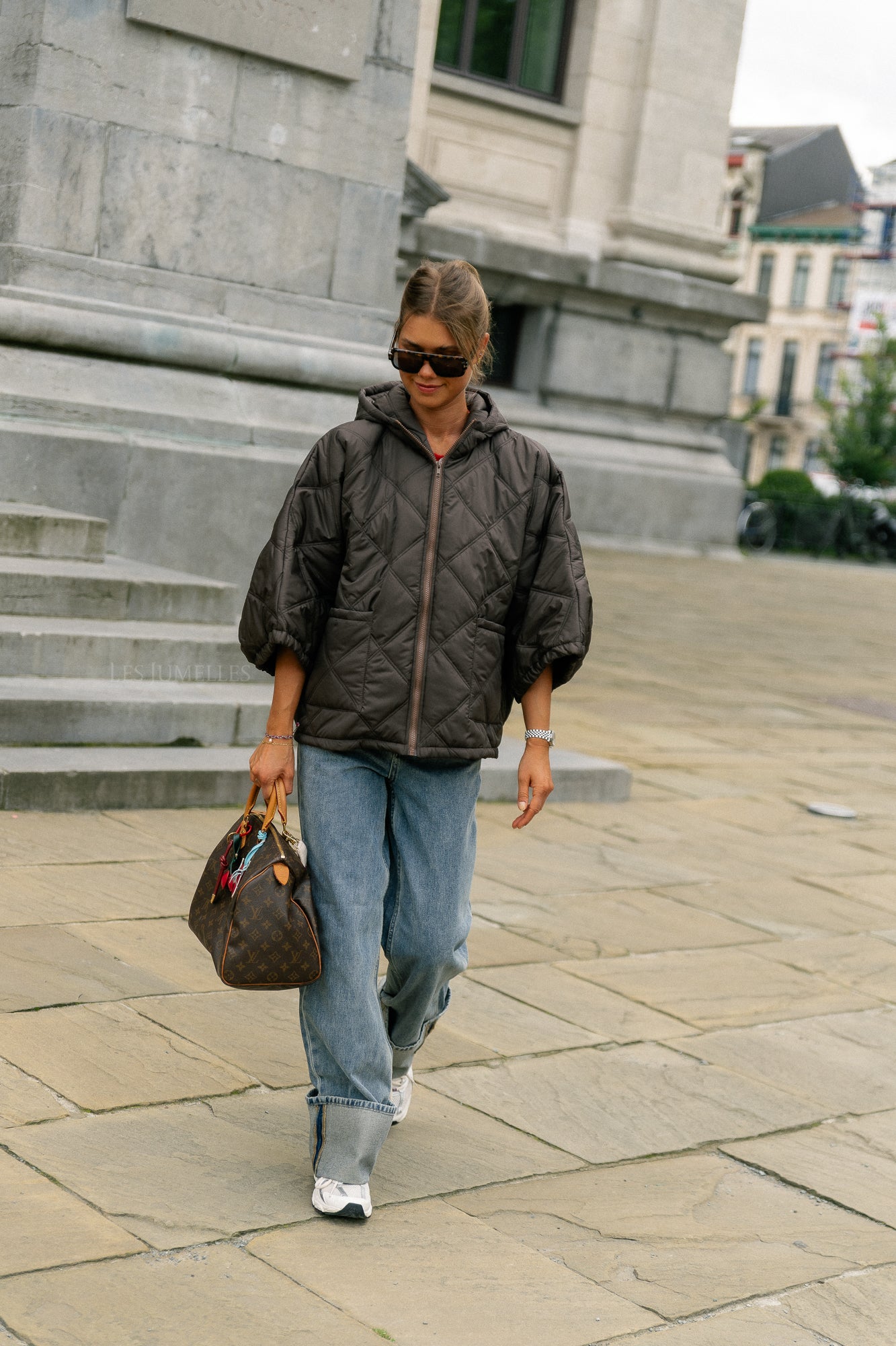 Sophie quilted jacket brown