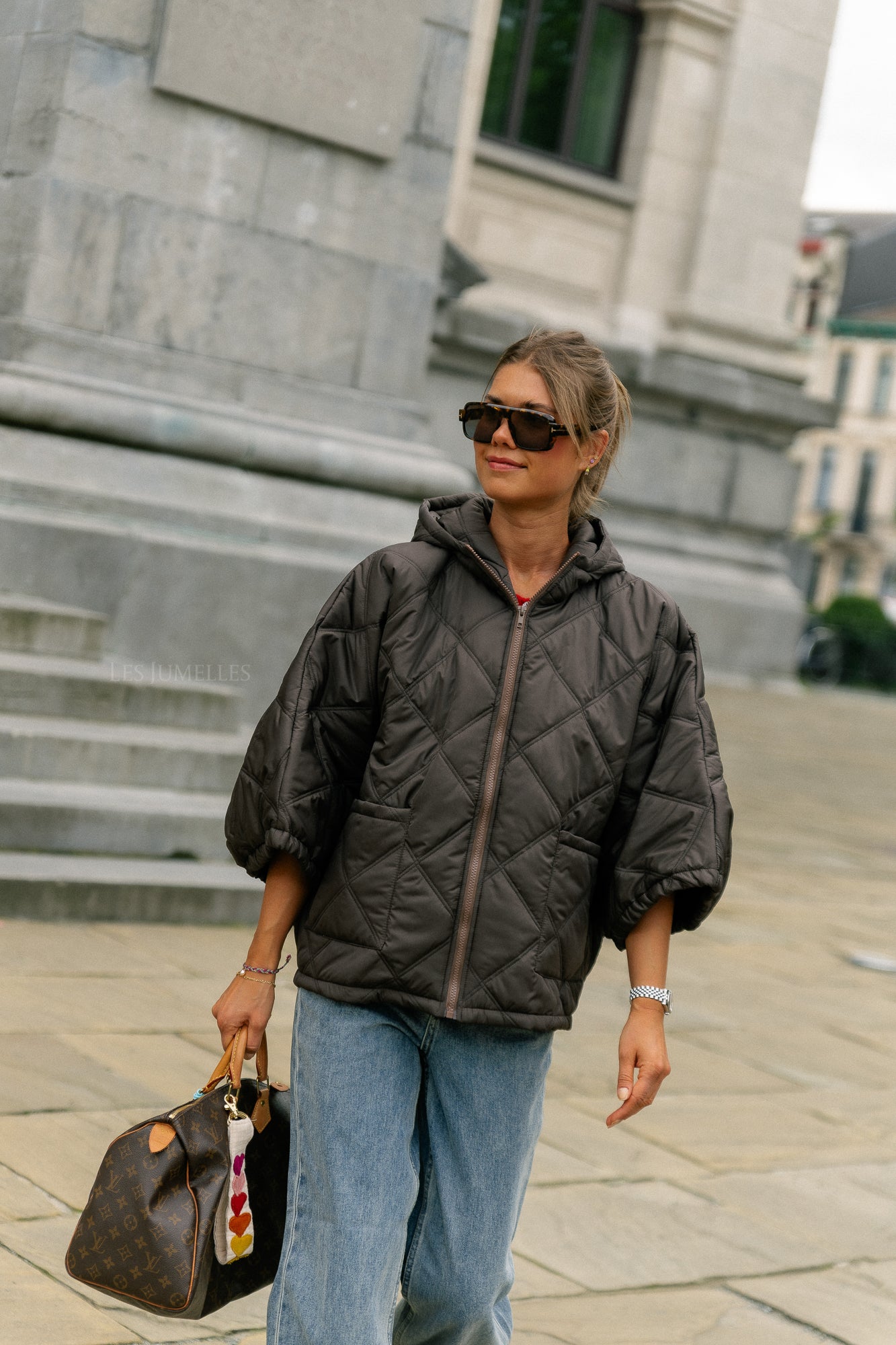 Sophie quilted jacket brown
