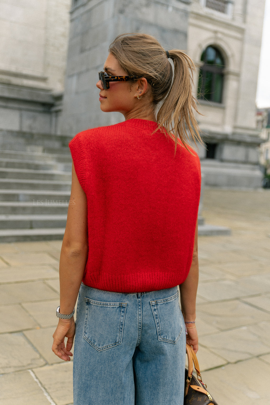 Lynn SL cardigan fiery red