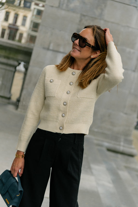 Les Jumelles Gabor cardigan off white