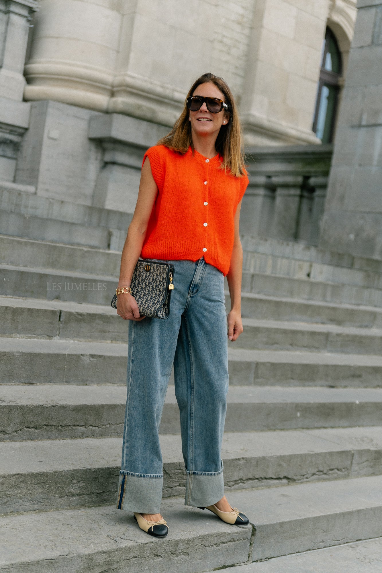 Lynn SL cardigan neon orange