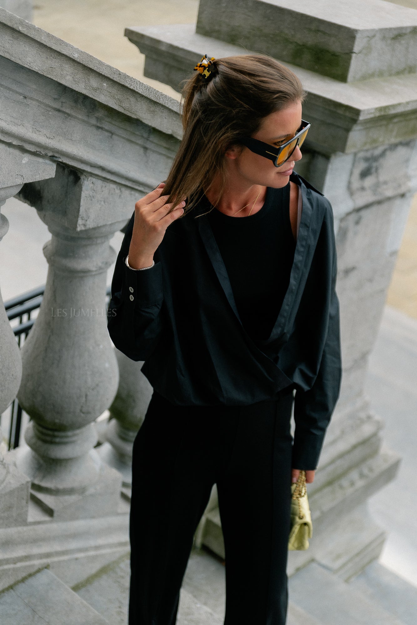 Lenzo blouse black