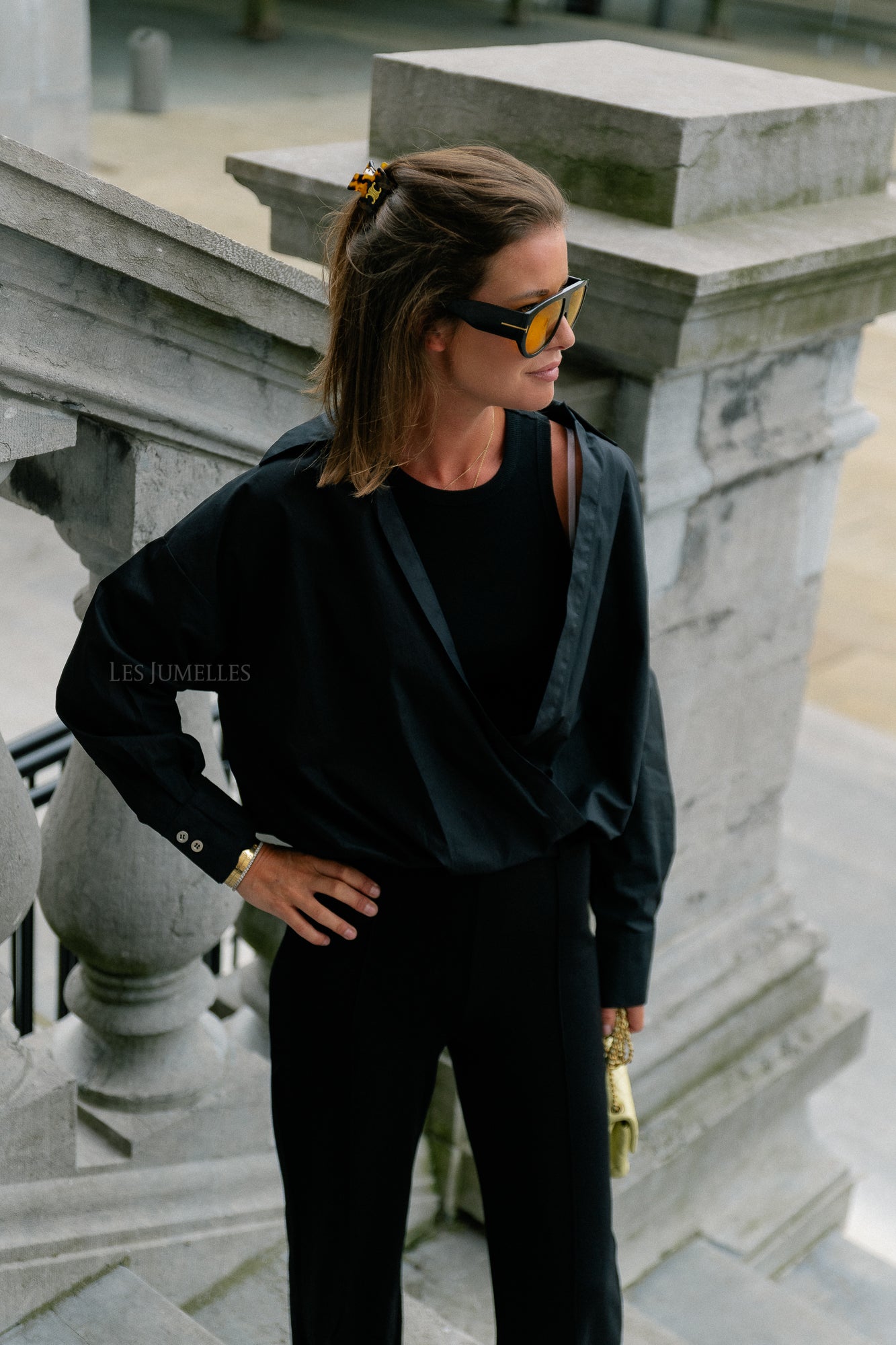 Lenzo blouse black