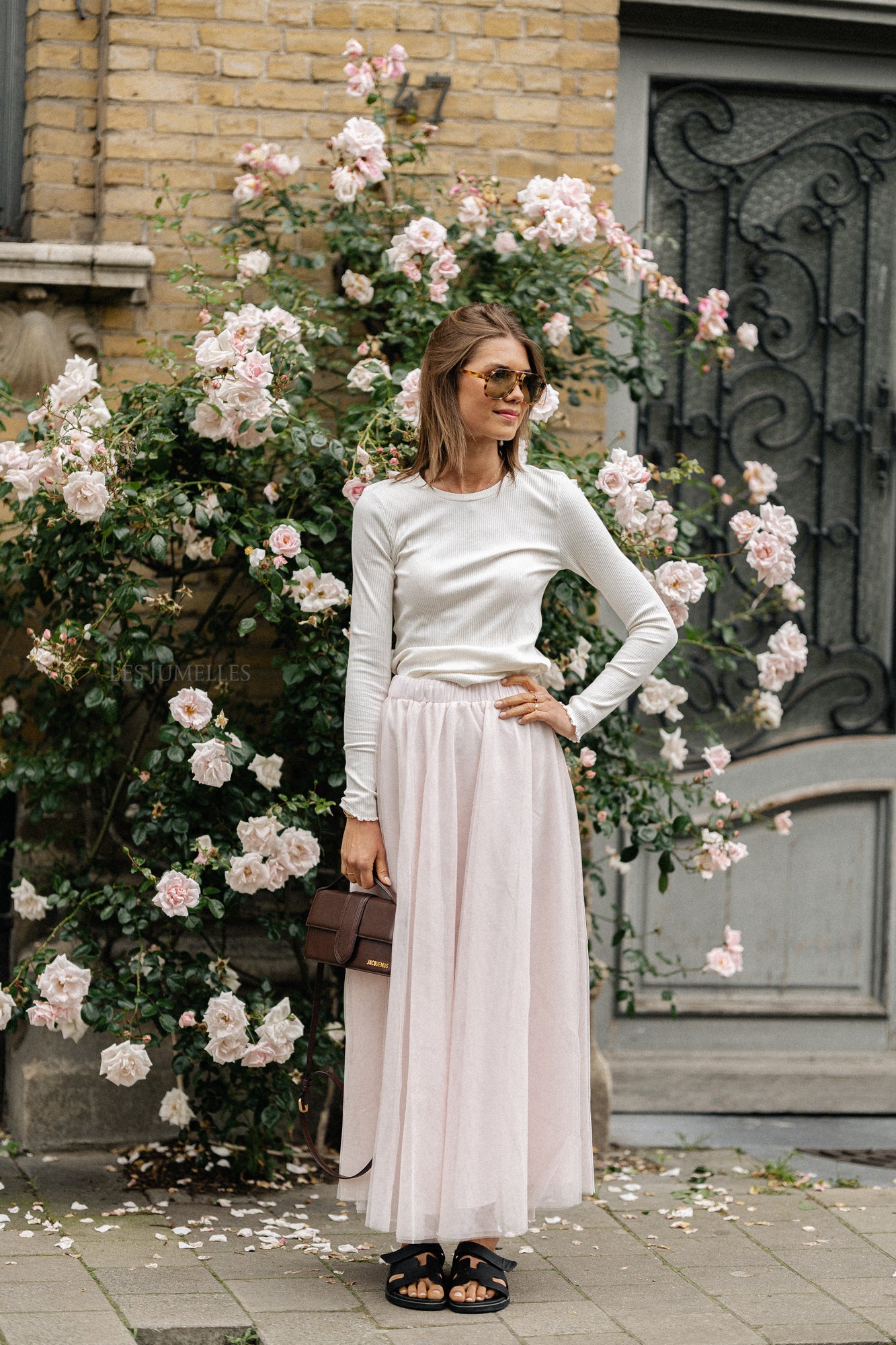 ViNimra jupe midi eau de rose
