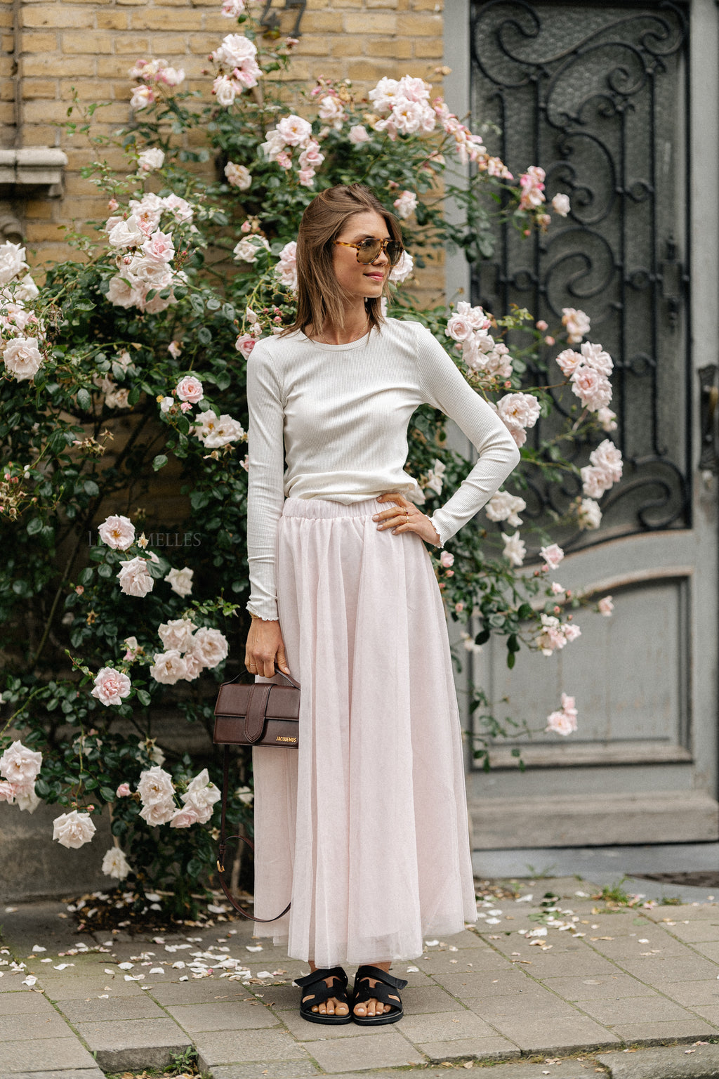 ViNimra jupe midi eau de rose