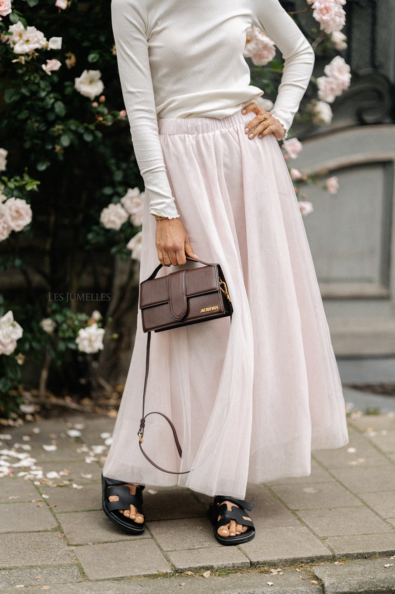 ViNimra jupe midi eau de rose