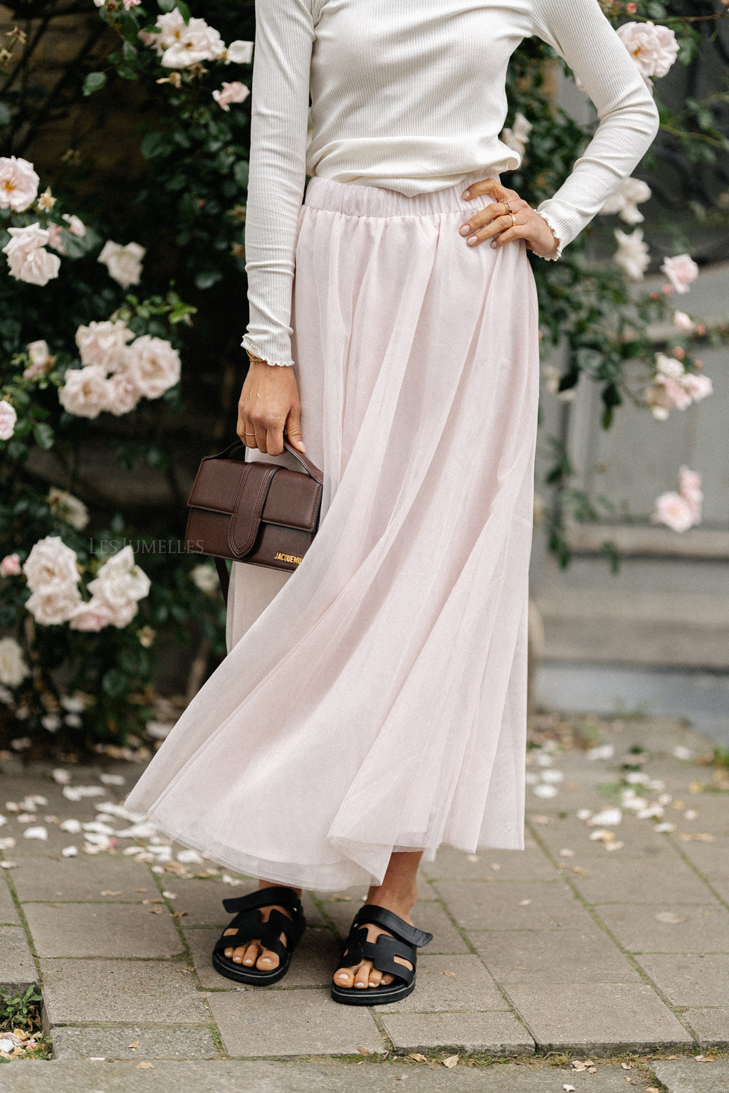 ViNimra jupe midi eau de rose