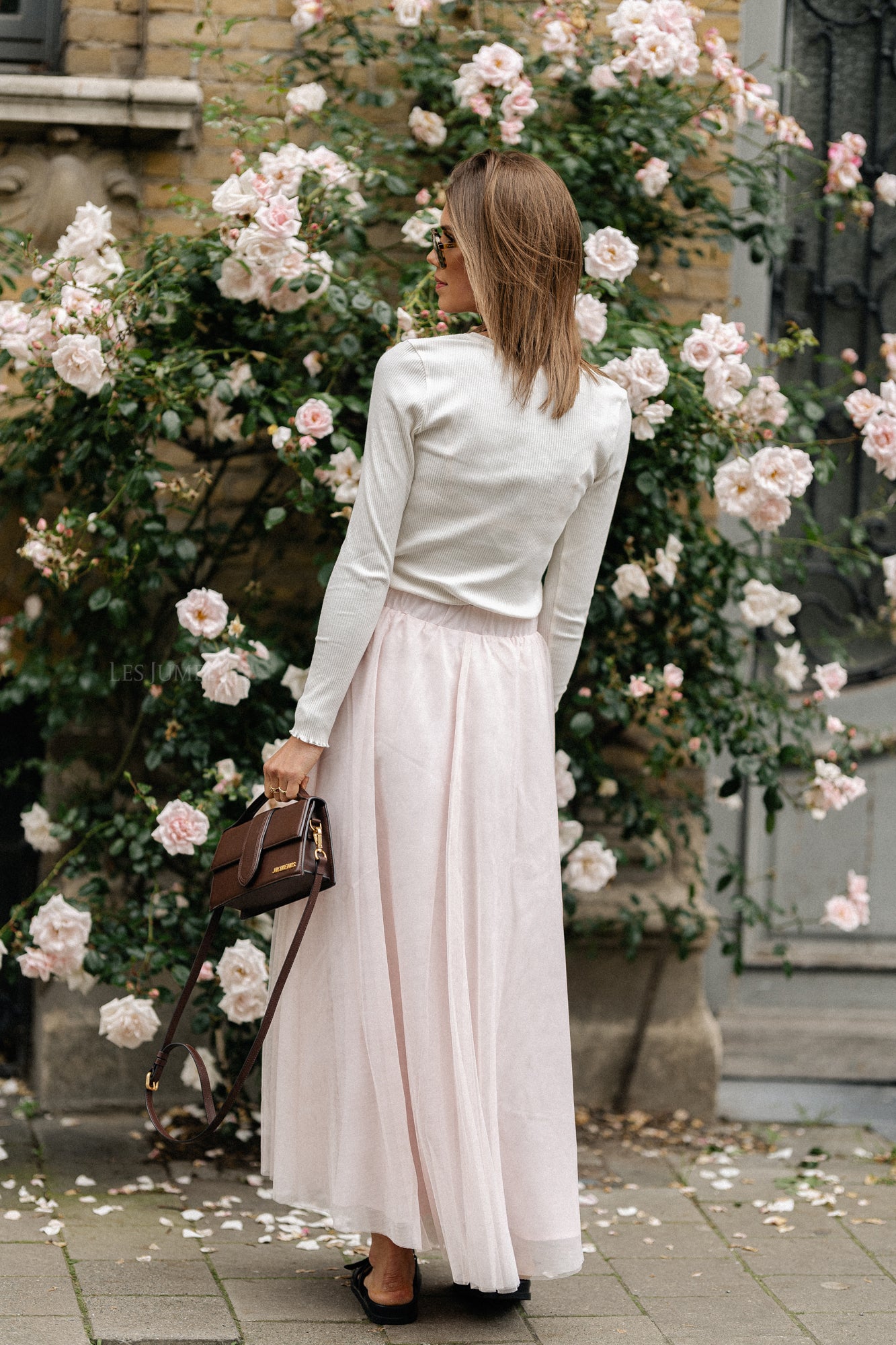 ViNimra jupe midi eau de rose