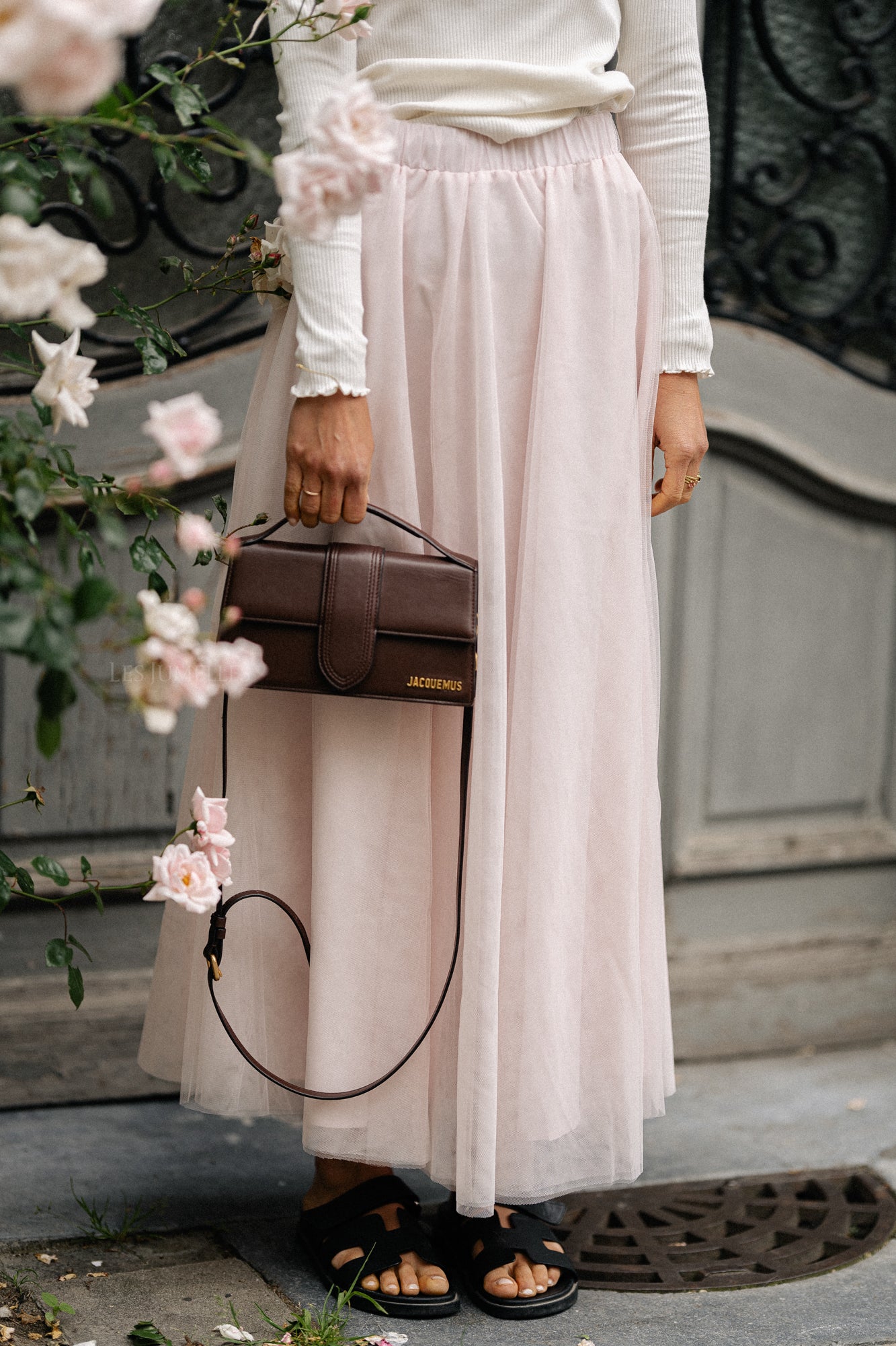 ViNimra jupe midi eau de rose