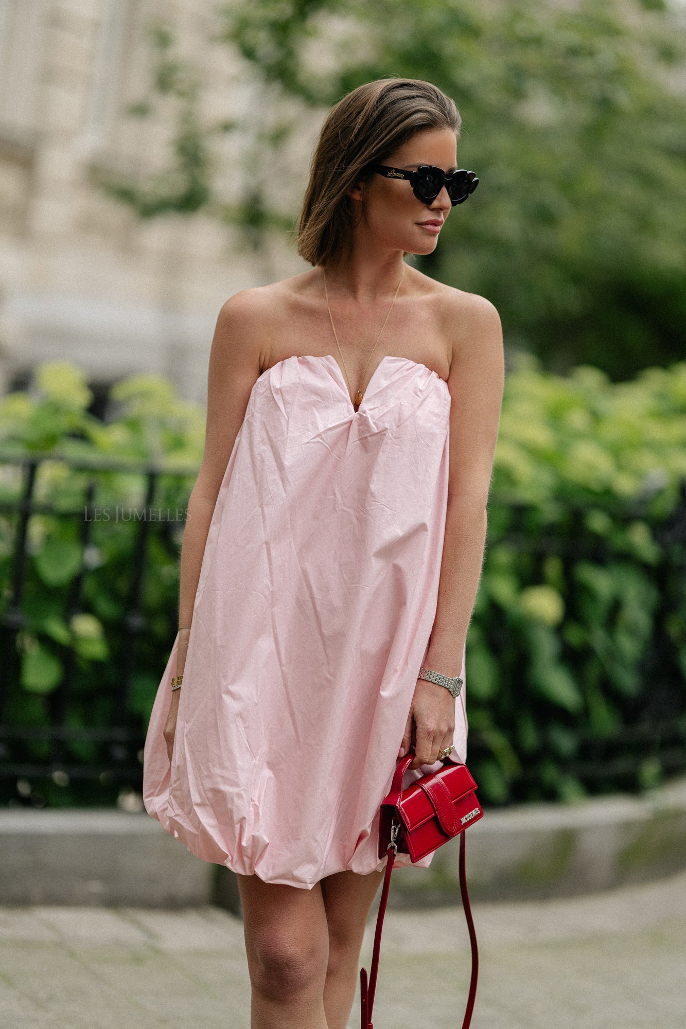 Robe bandeau Solange rose