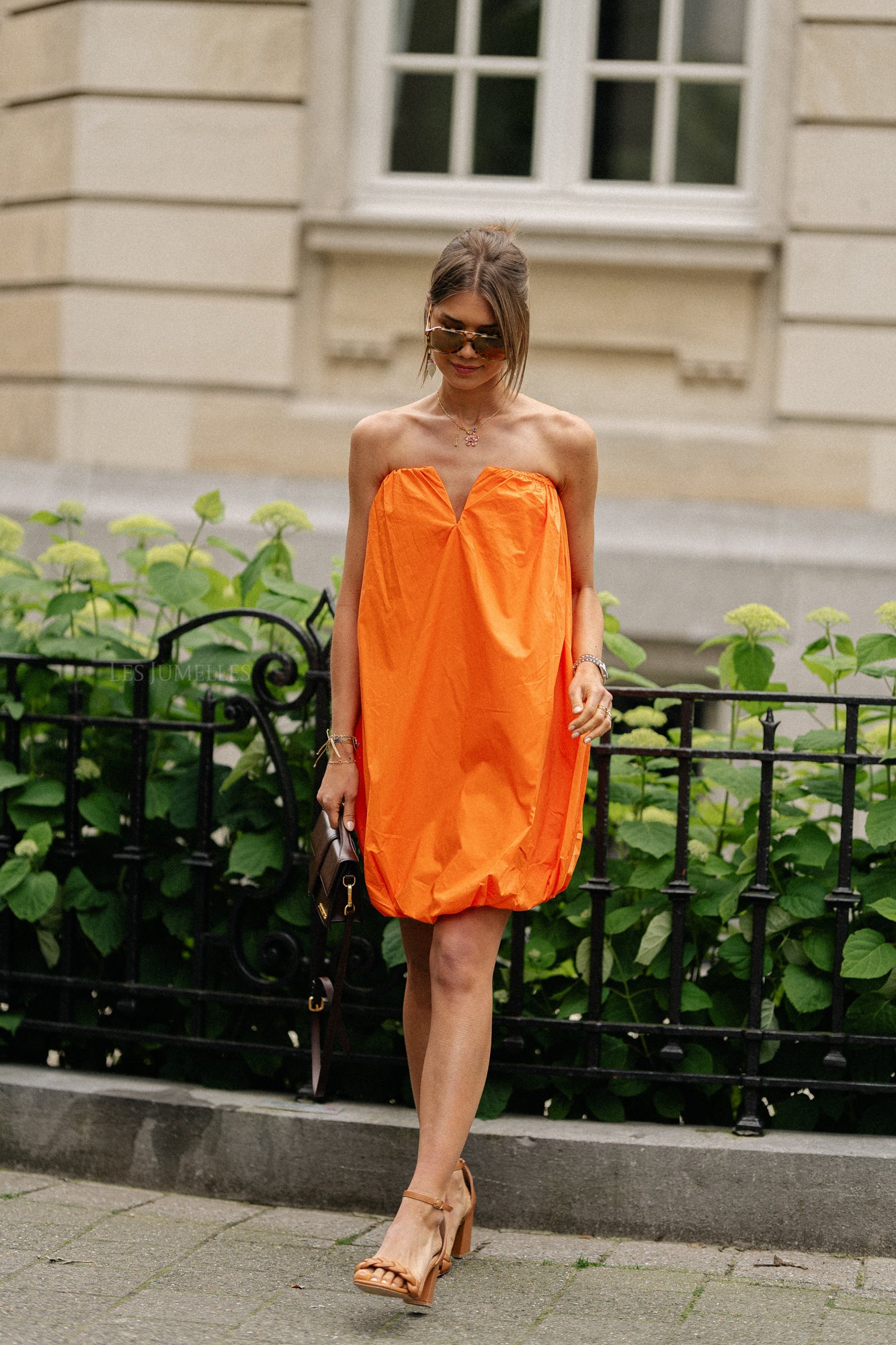 Robe bandeau Solange orange