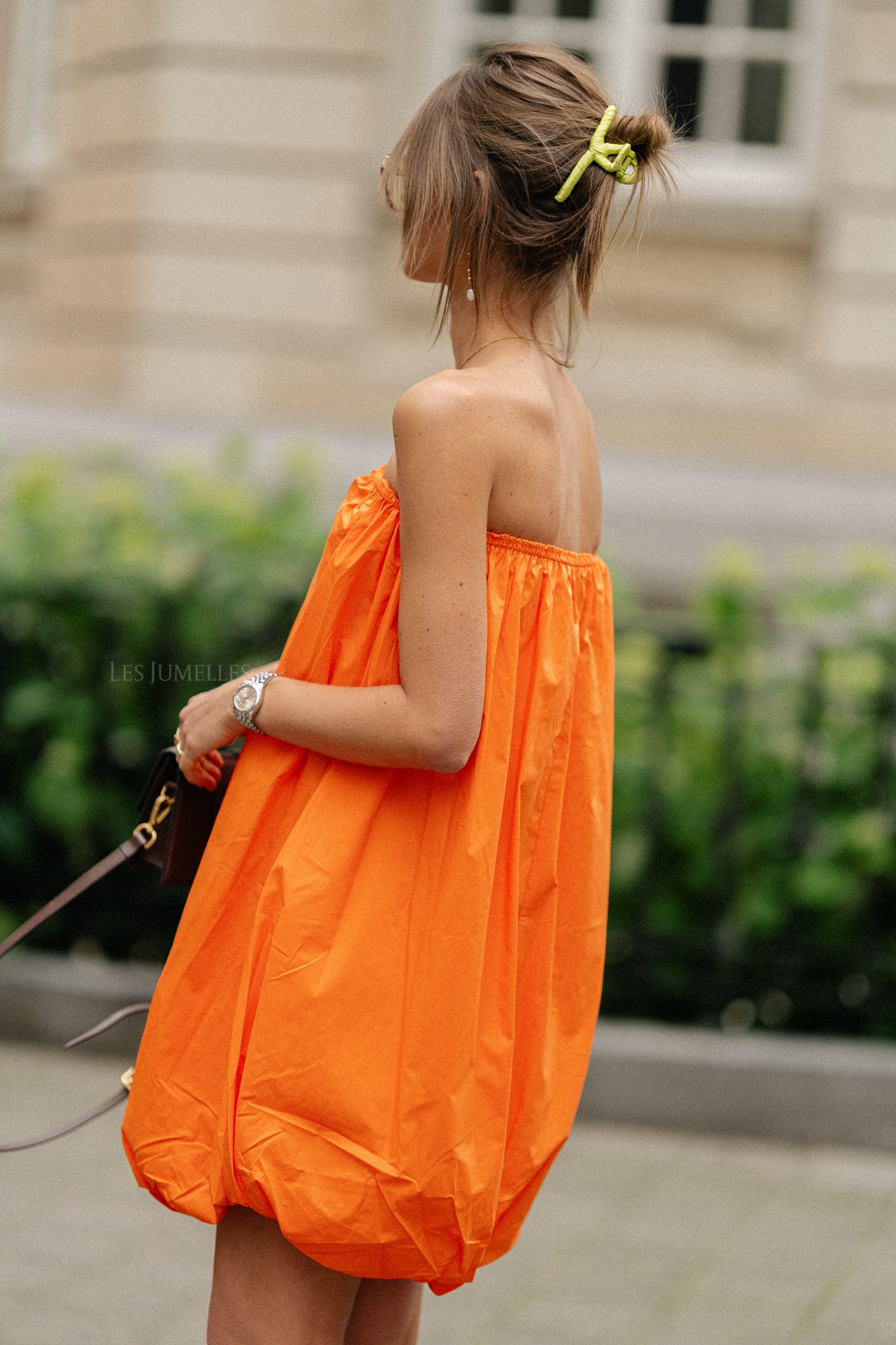 Robe bandeau Solange orange