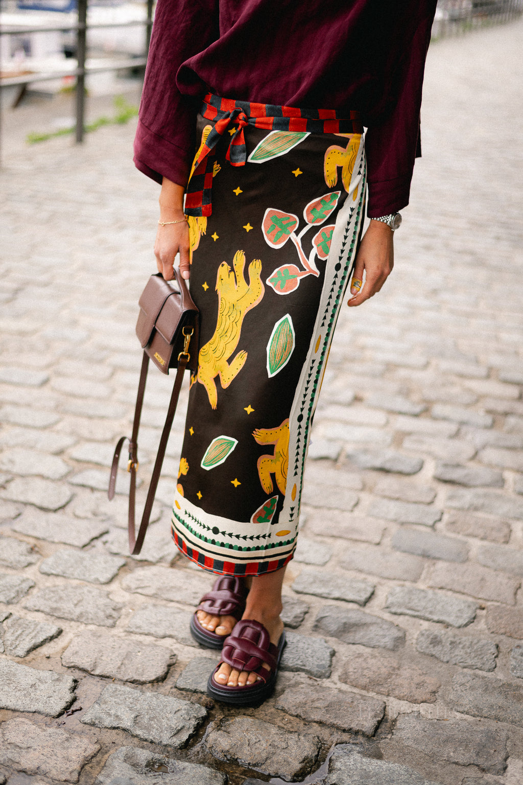 Luna wrap skirt - wild jungle