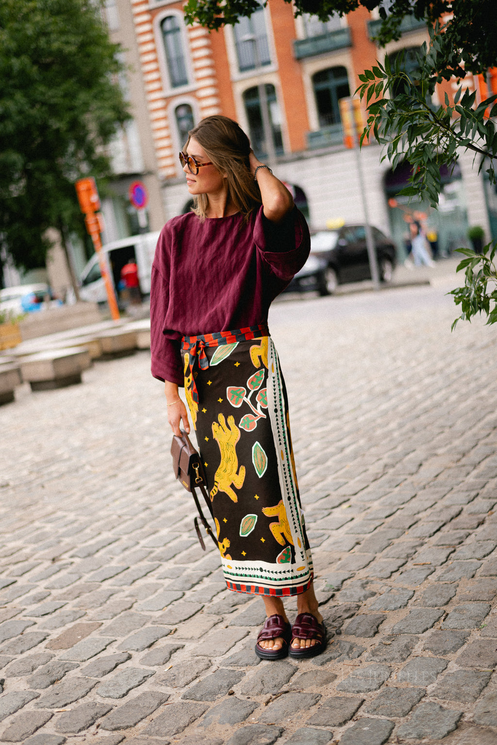 Luna wrap skirt - wild jungle