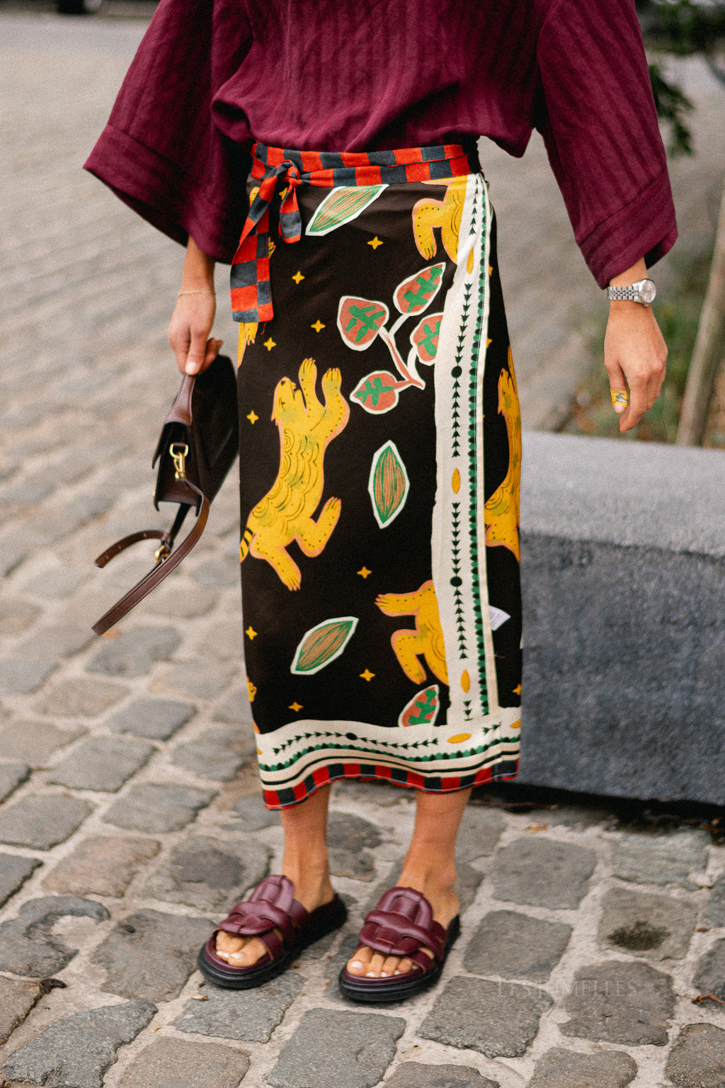 Luna wrap skirt - wild jungle