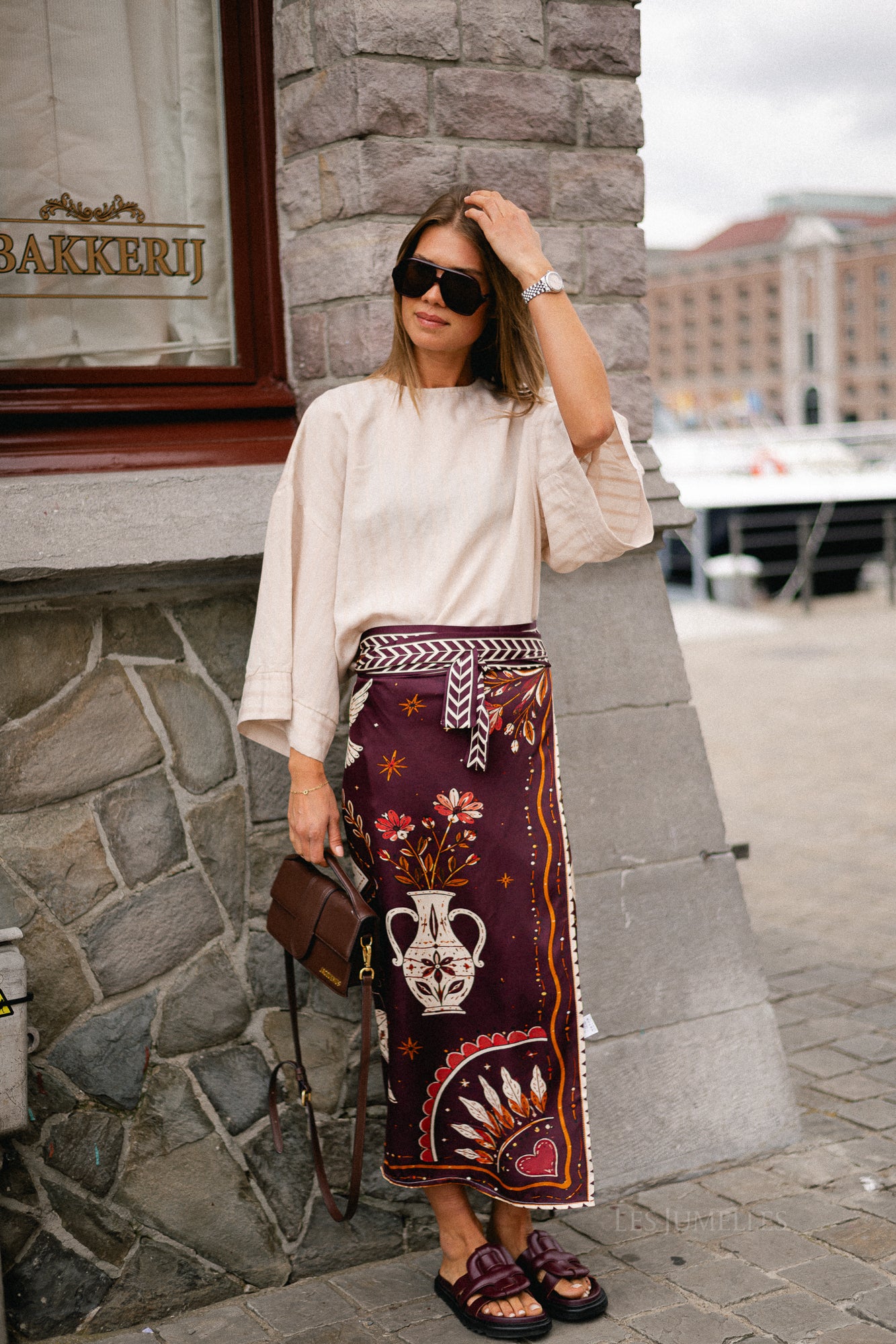 Luna wrap skirt - mystic sun
