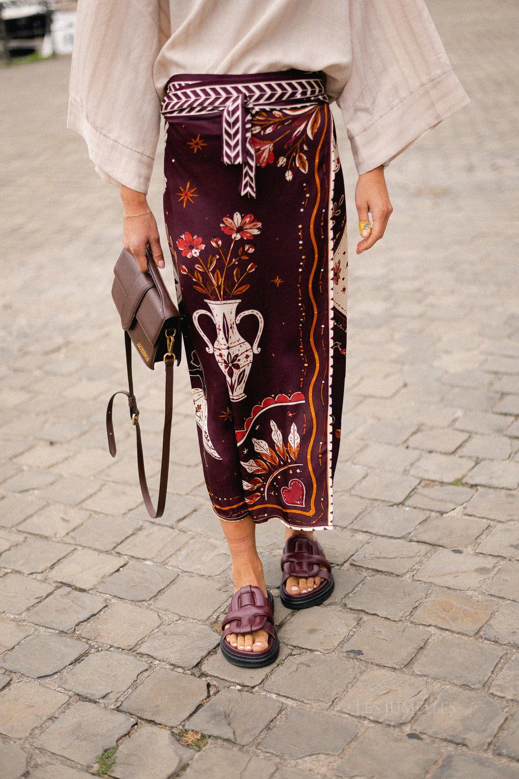Luna wrap skirt - mystic sun