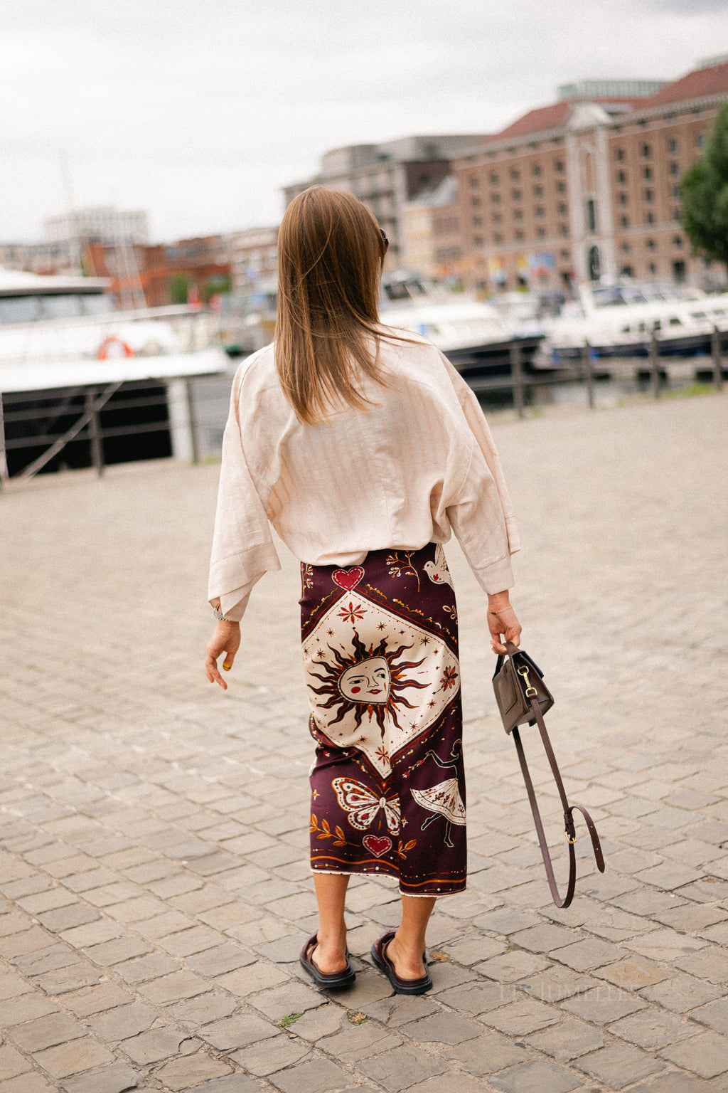 Luna wrap skirt - mystic sun