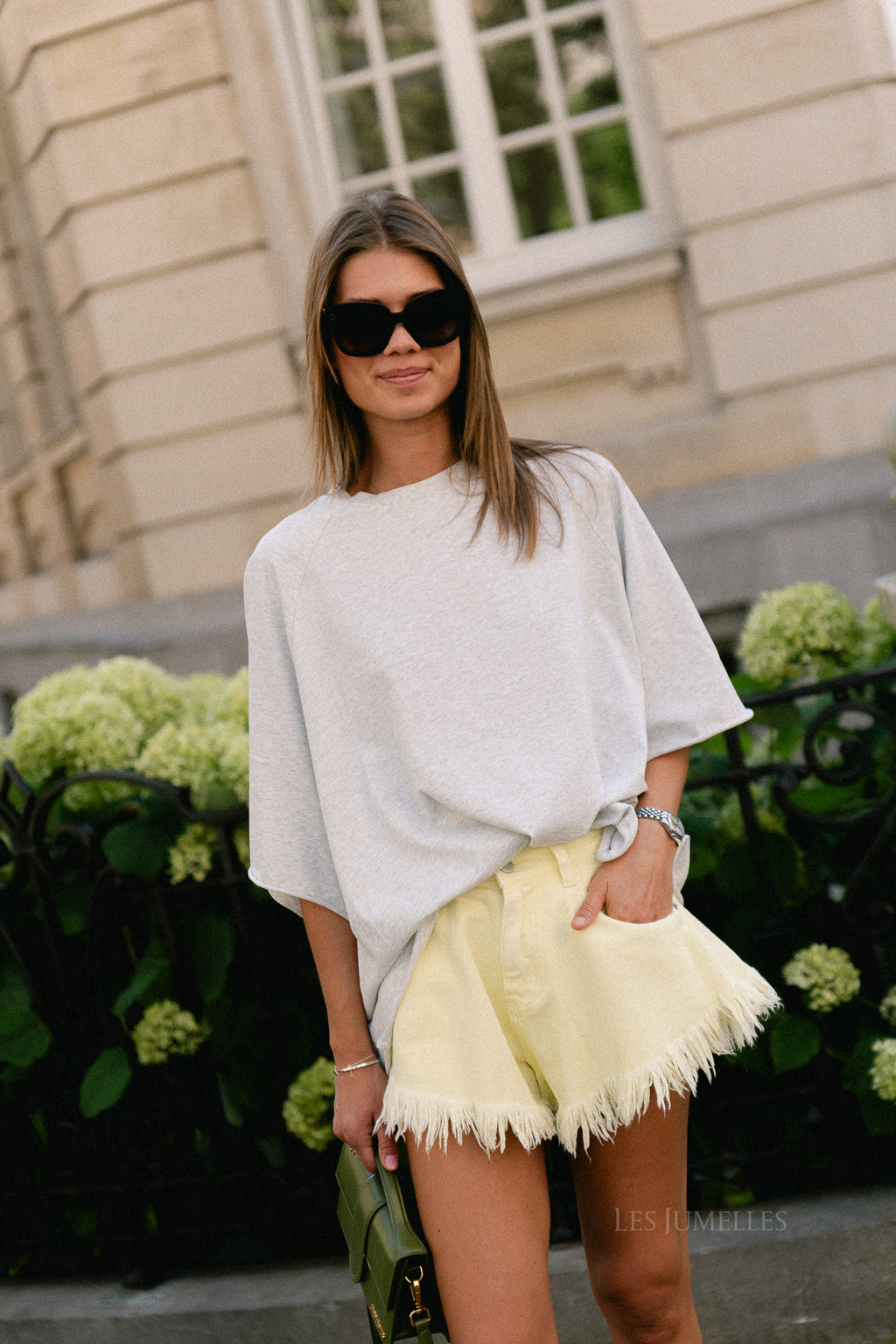 Jeanne T-shirt light grey melange