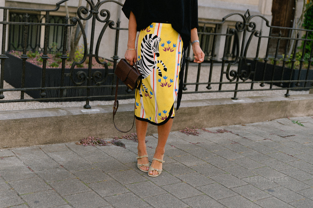Lisa wrap skirt - zebra