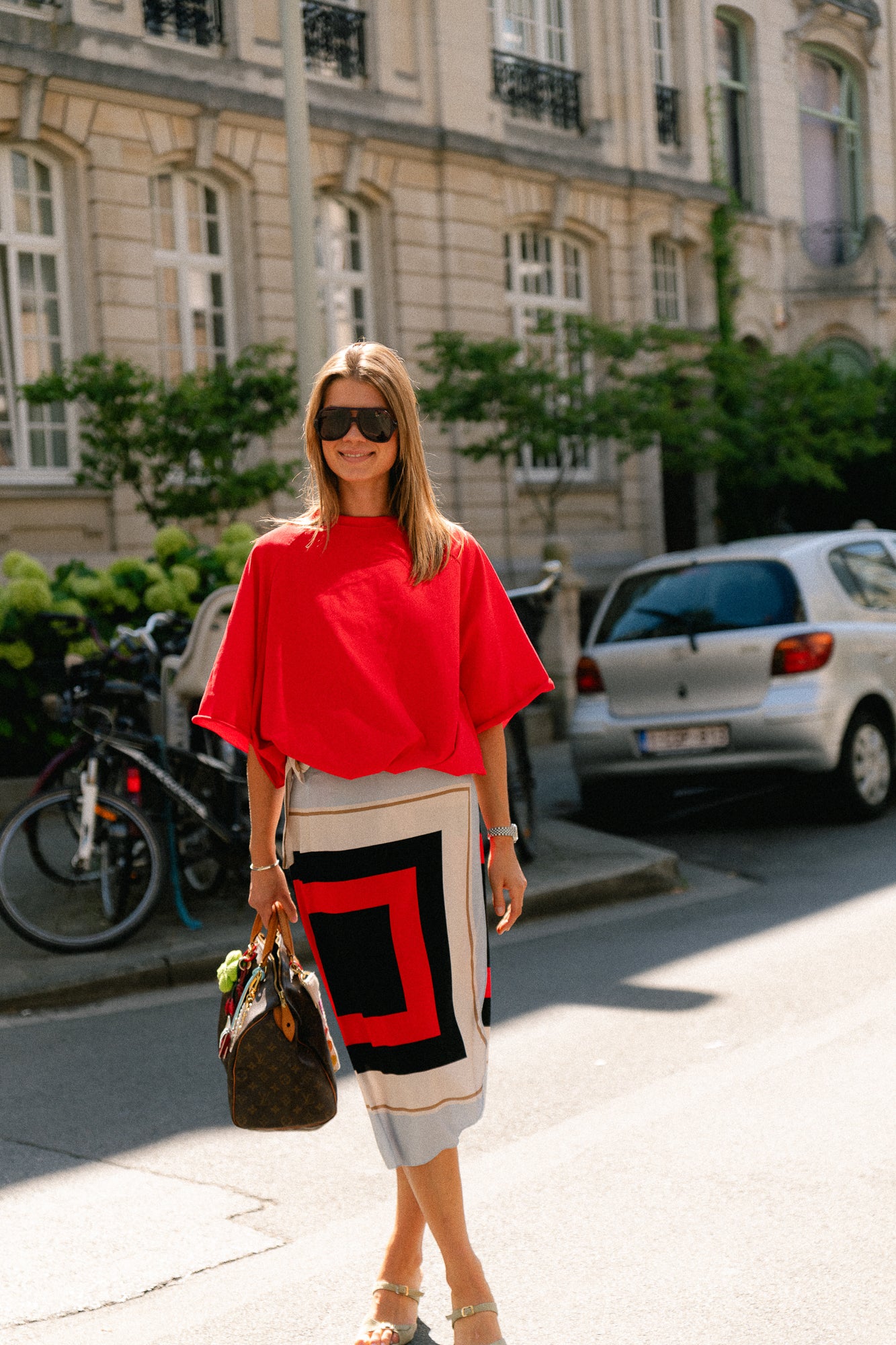 Lisa wrap skirt - geometric