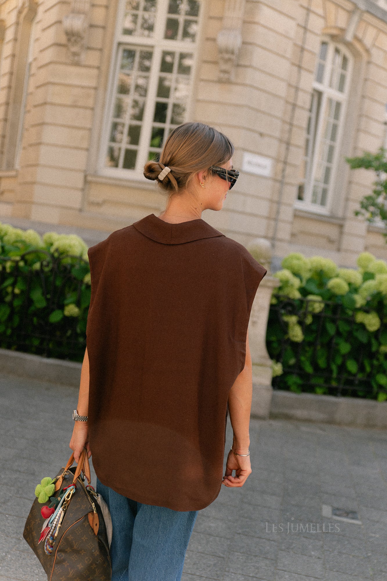 Rachelle oversized SL blazer hot chocolate