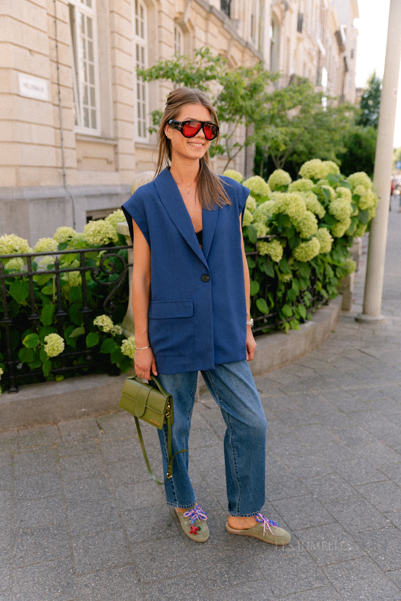 Rachelle oversized SL blazer blue quartz