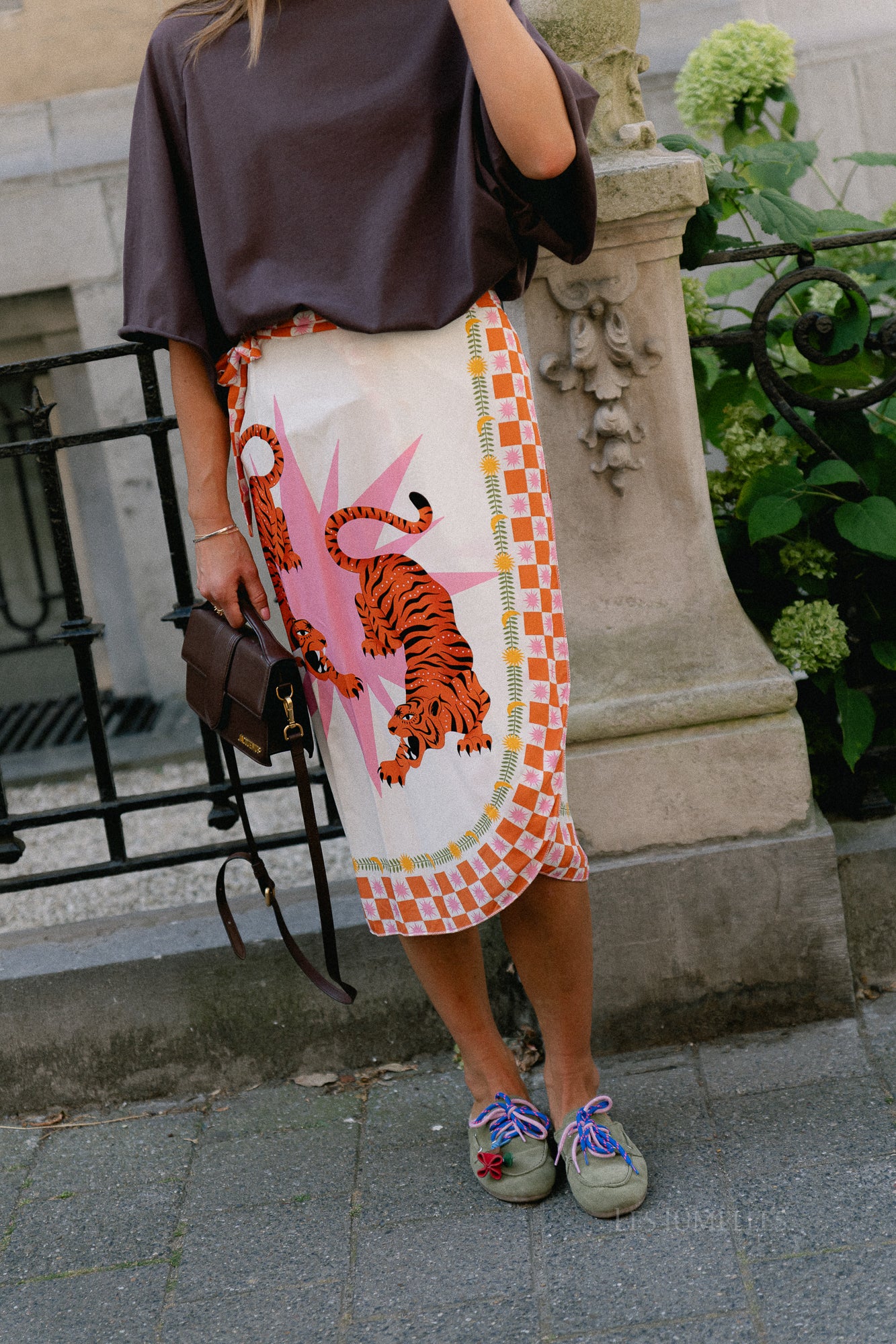 Lisa wrap skirt - tiger