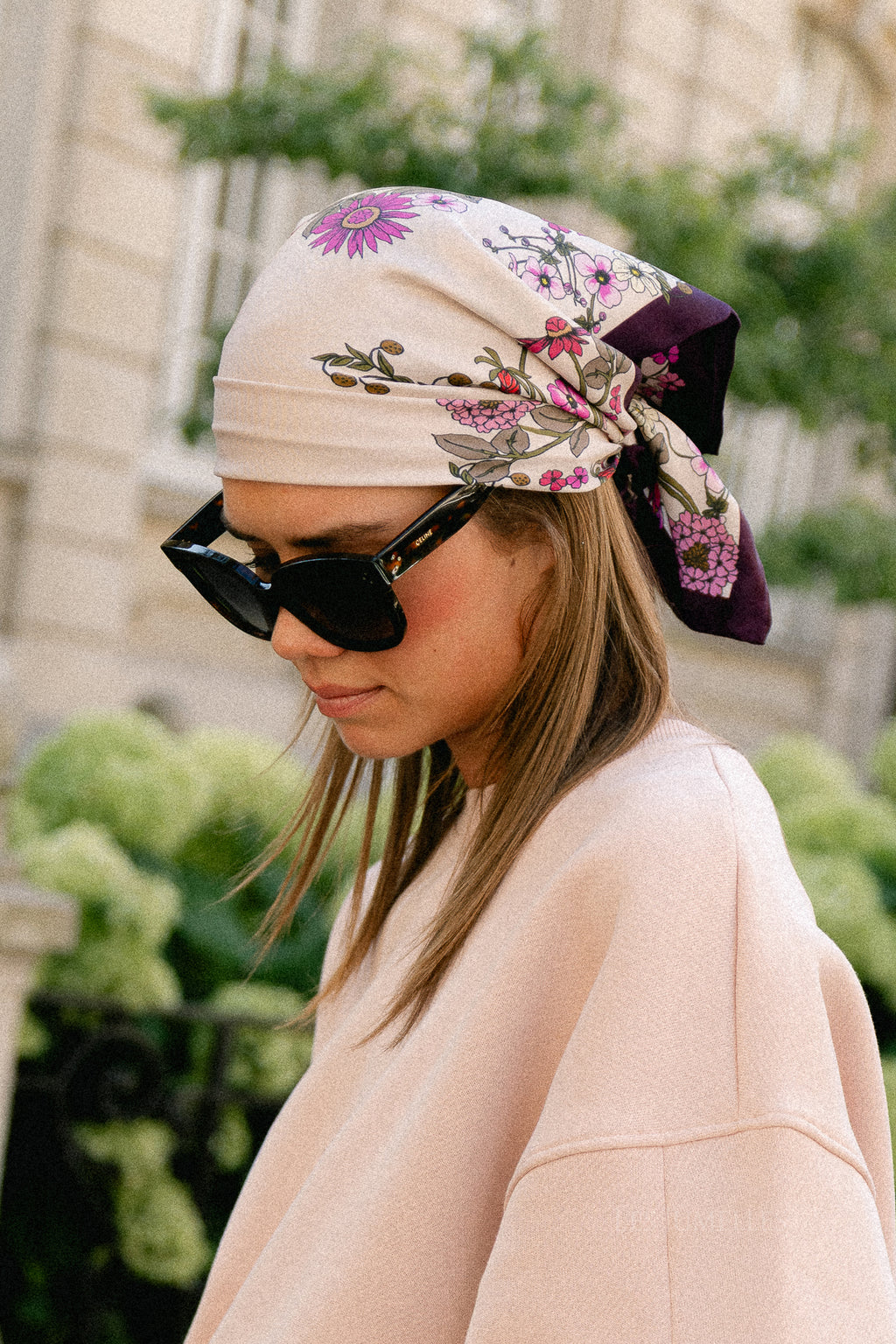 Elyfiora Sia silk scarf cashmere rose
