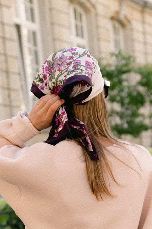 Elyfiora Sia silk scarf cashmere rose
