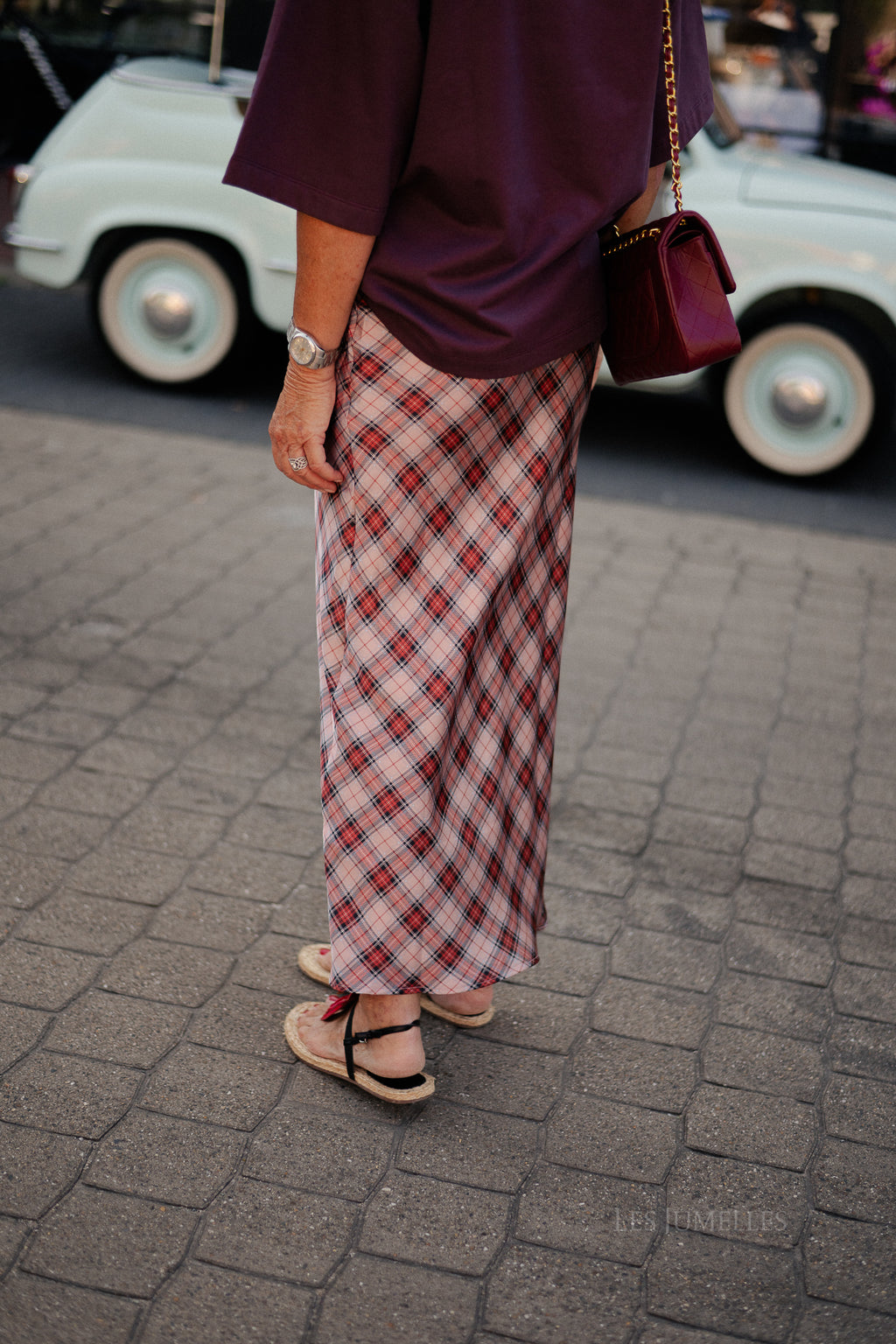 Silva skirt pink check