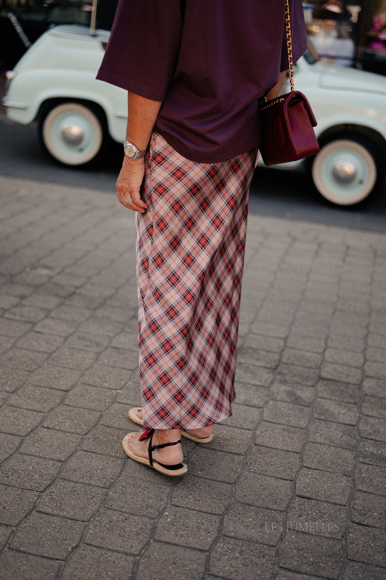 Silva skirt pink check
