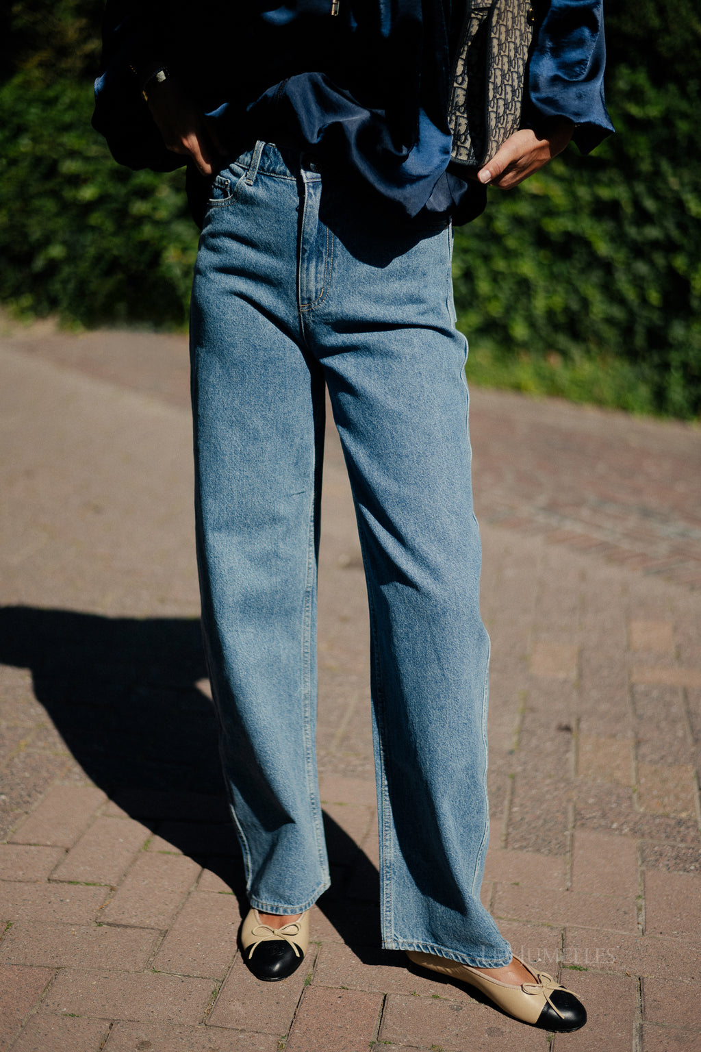 Theodora denim trousers mid blue