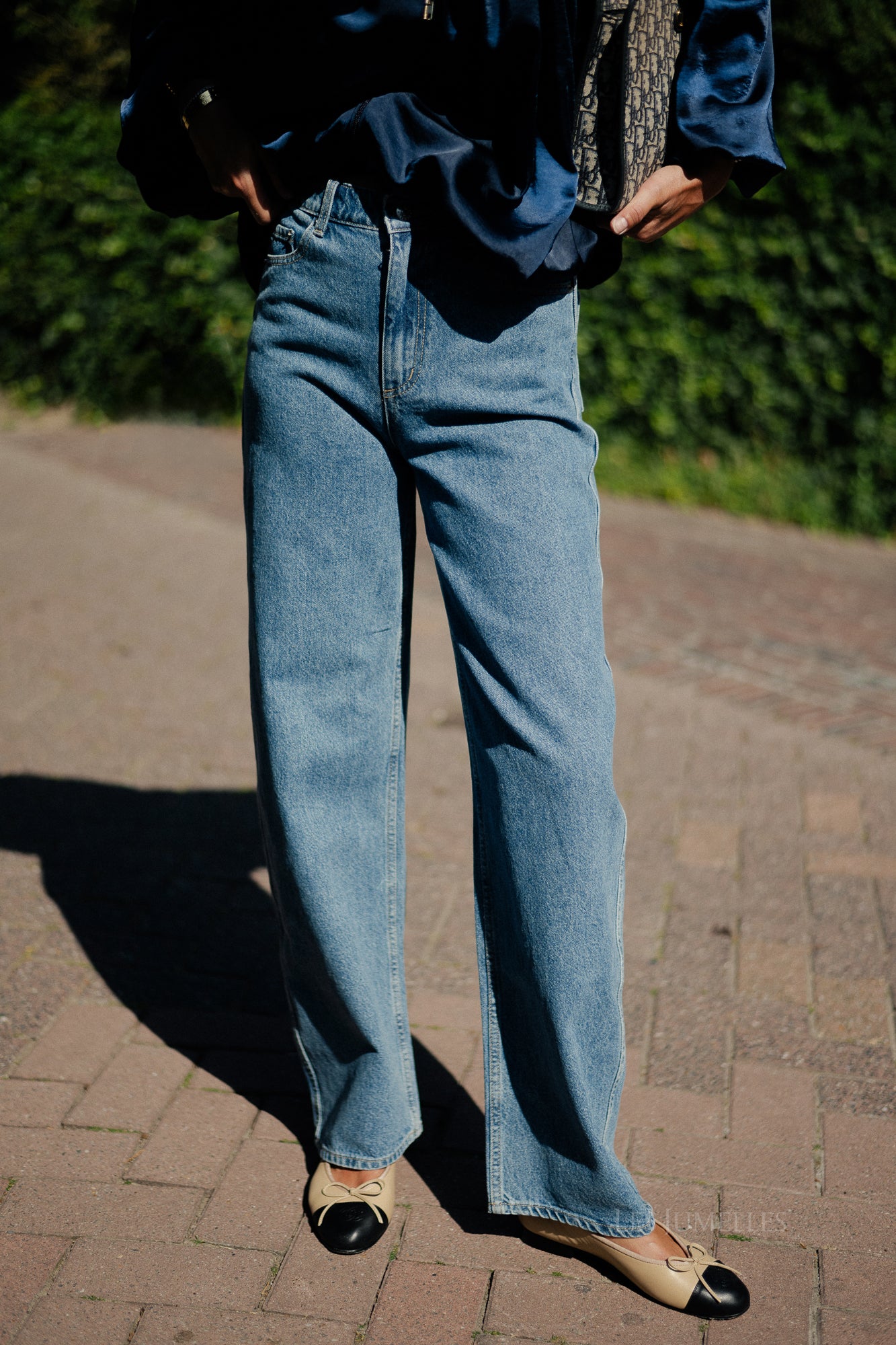 Theodora denim trousers mid blue