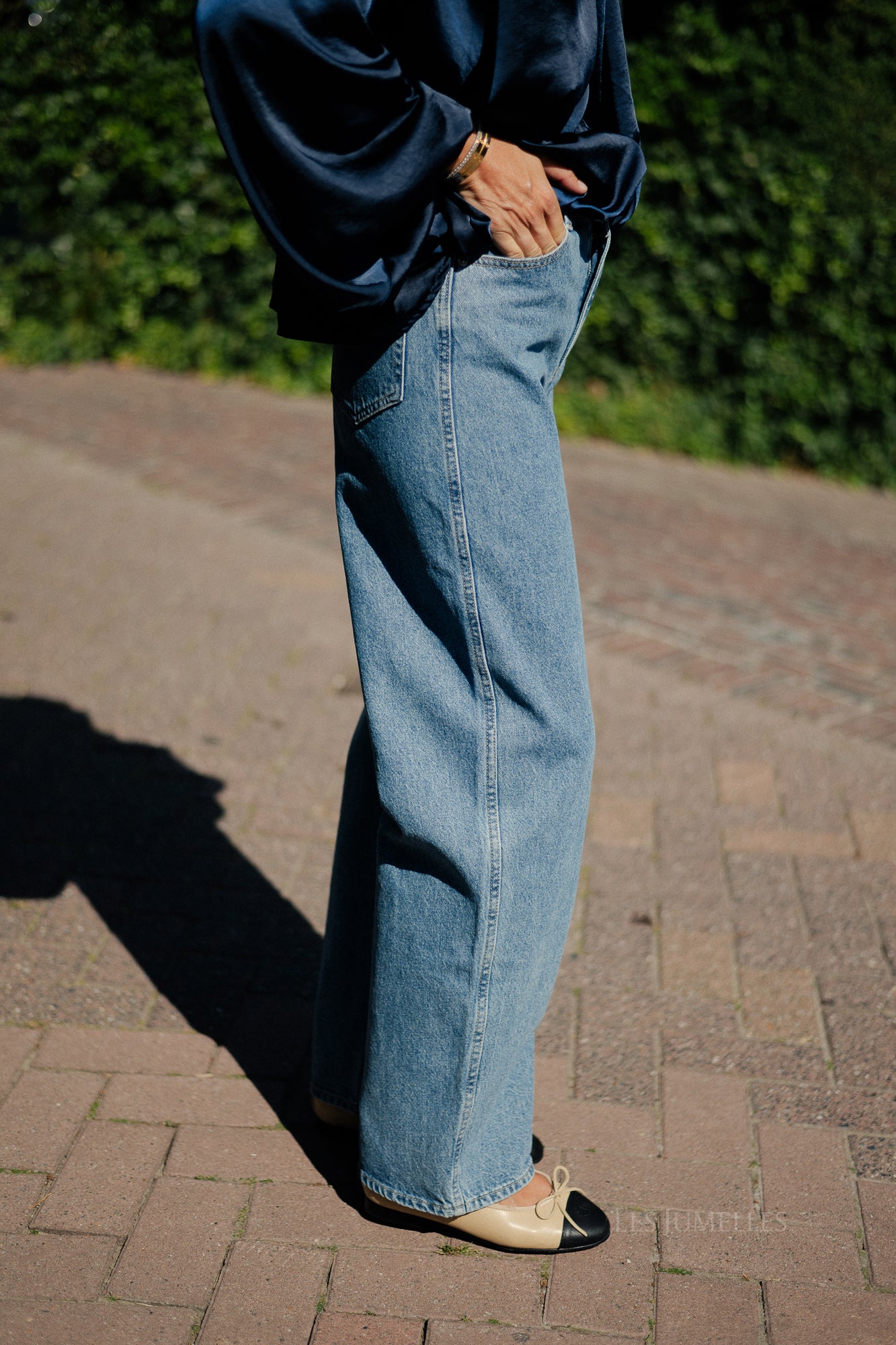 Theodora denim trousers mid blue