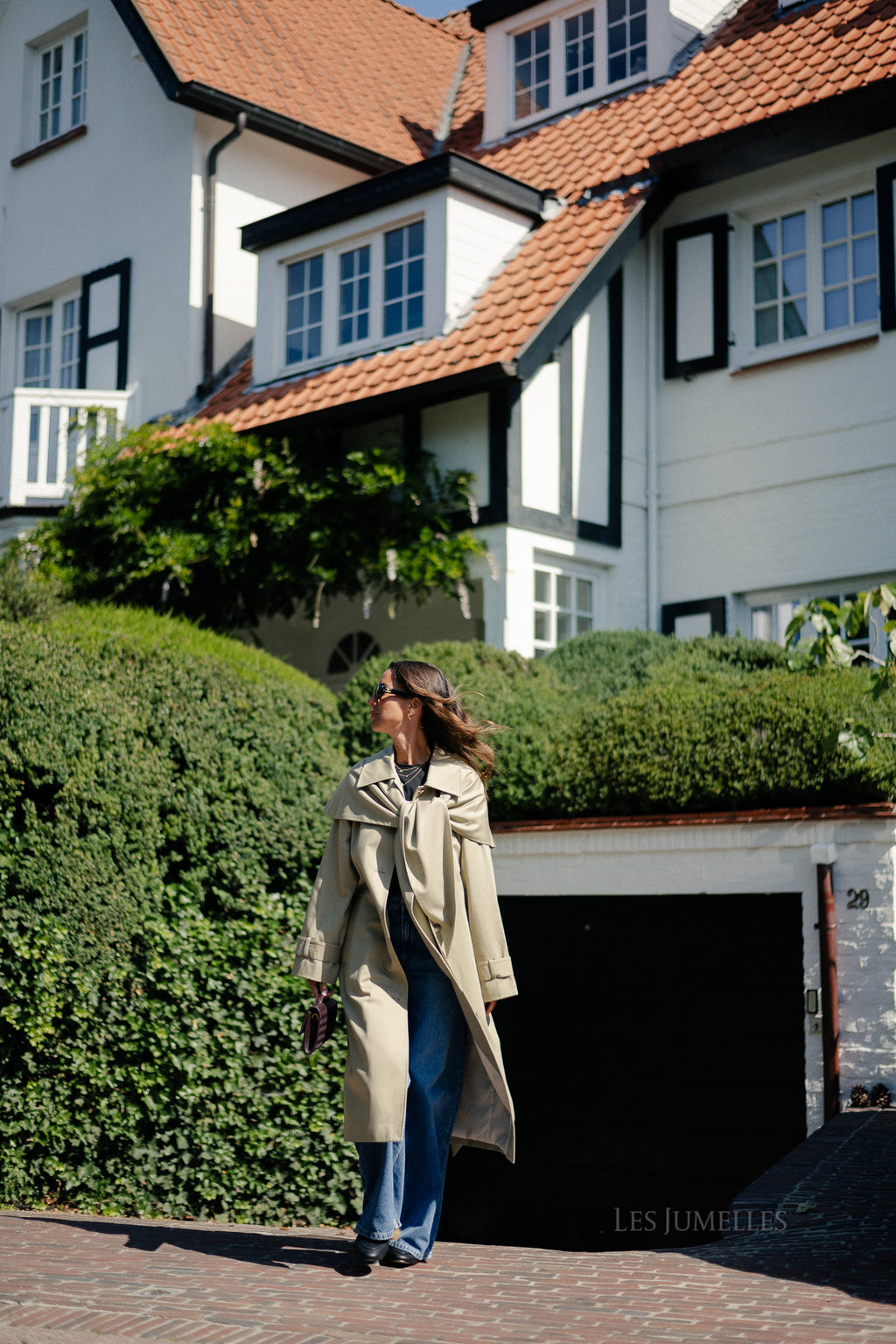 SLFSandra scarf coat slate green