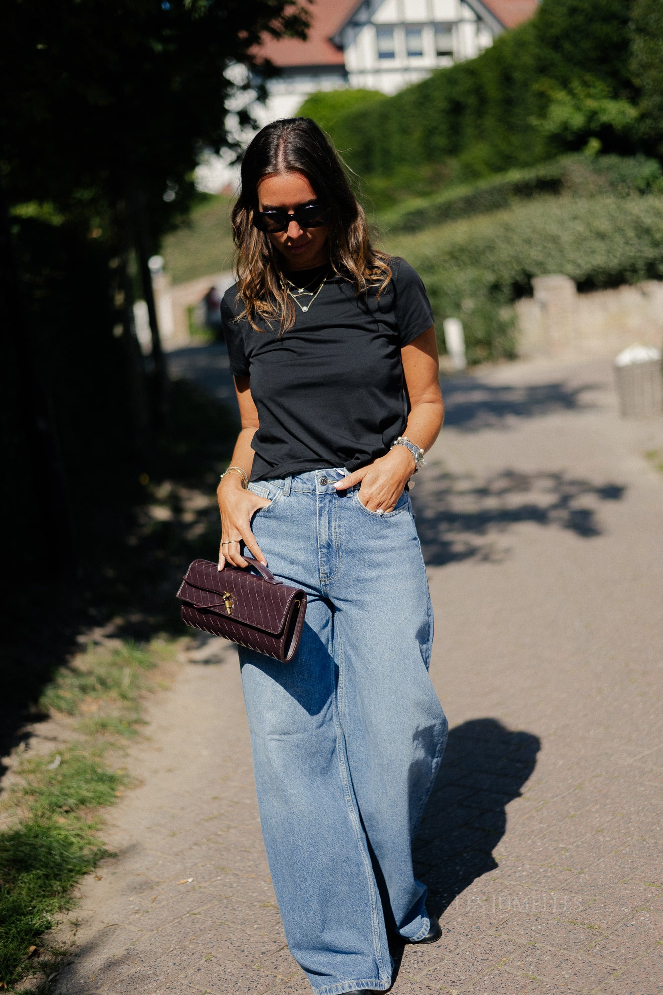 OBJNia Beate jeans dark blue denim