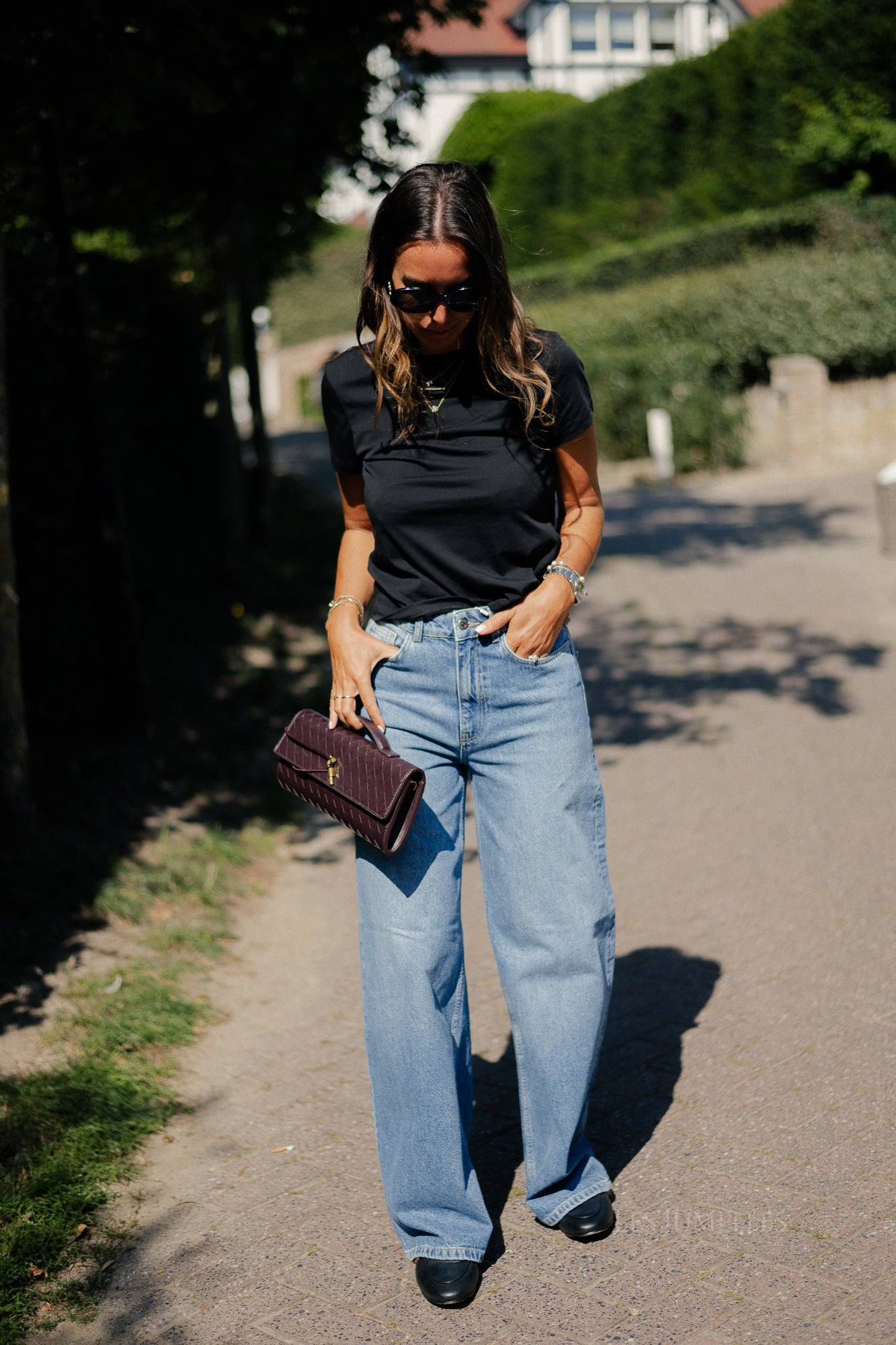 OBJNia Beate jeans dark blue denim